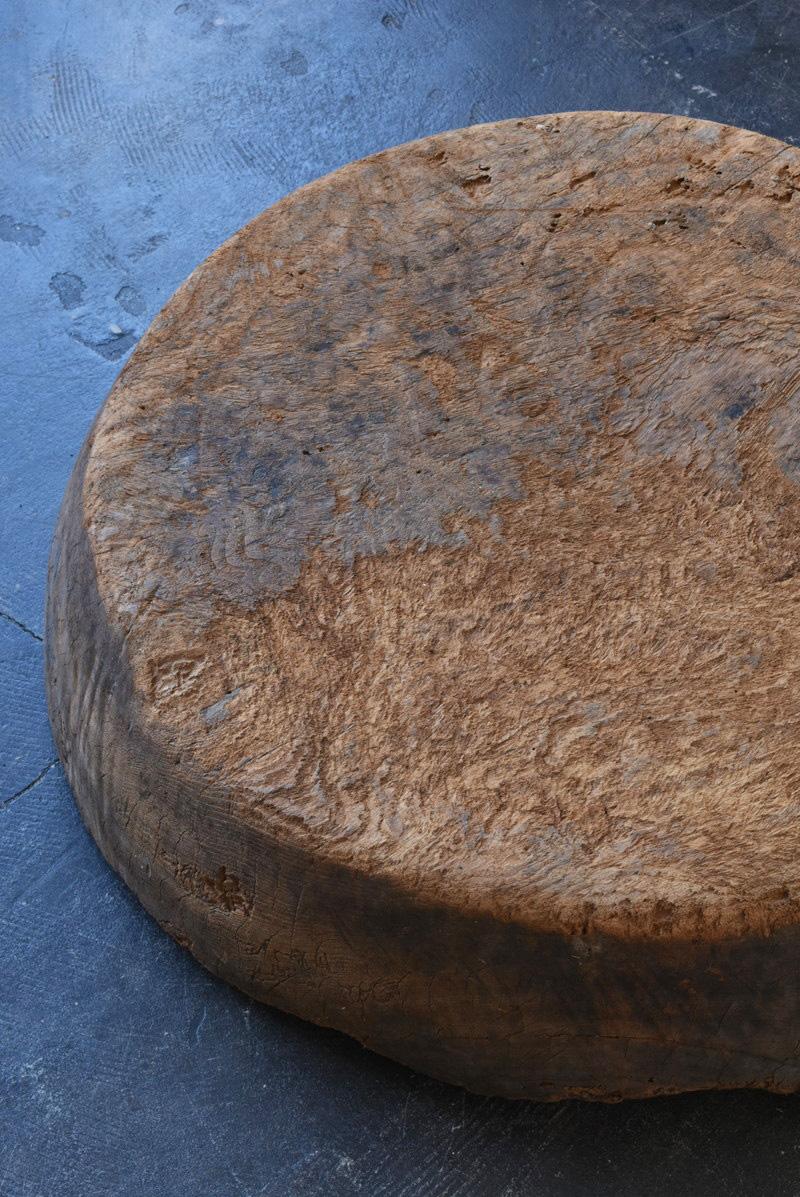 Antique wooden bowl Used by Japanese Farmers / Wabi-Sabi Art/1868-1920 5