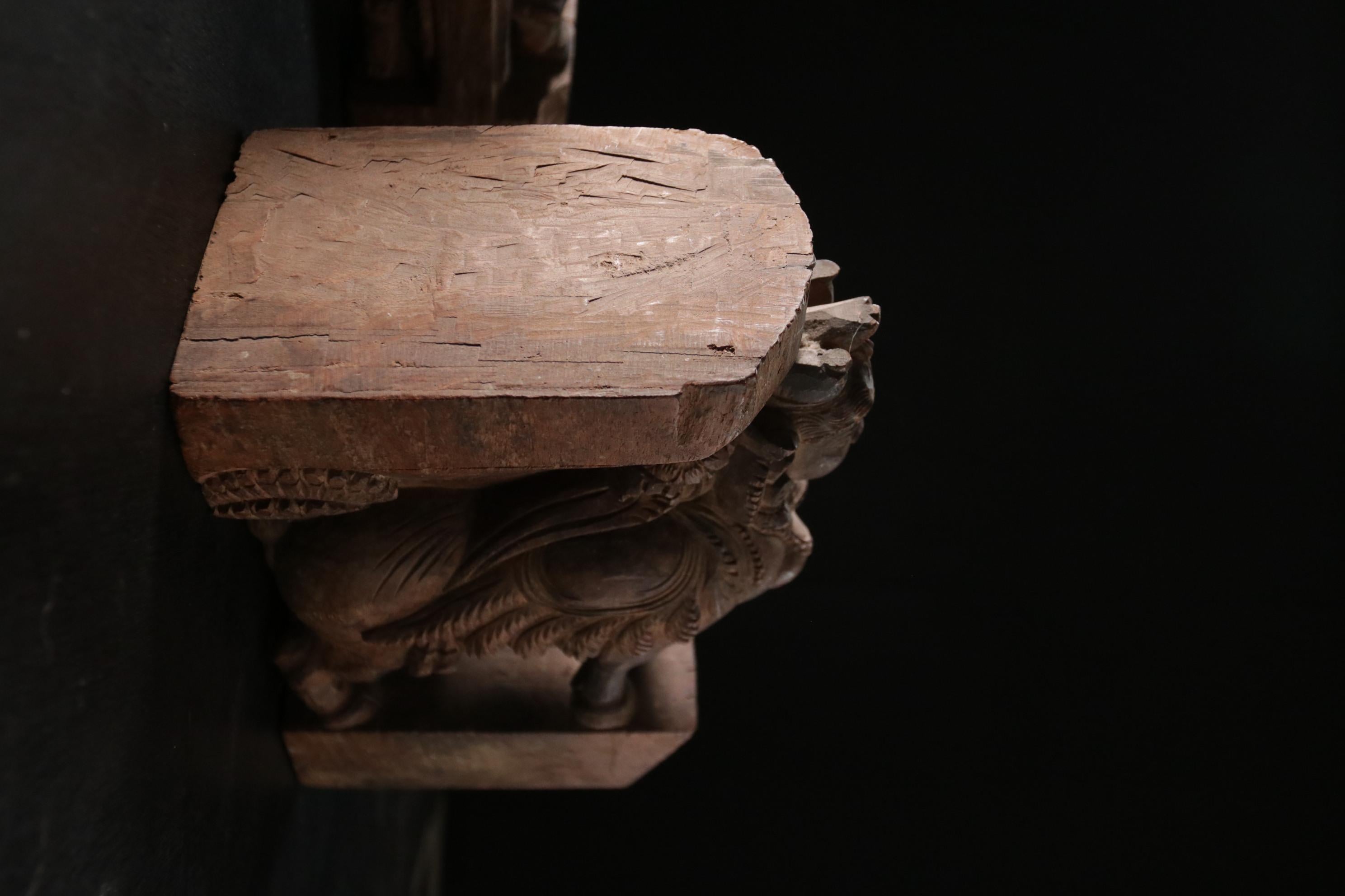 Wooden Architectural Gou Mata Temple Elements, India, Ca 1900 For Sale 4