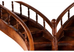 Wooden Architectural Model of a Double Spiral Staircase