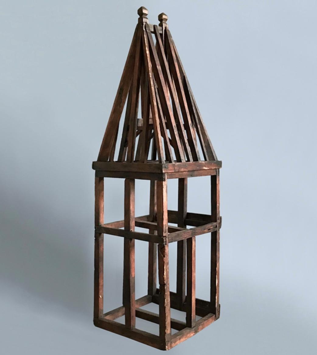 Wooden architectural apprentice model of a roof spire detail. An excellent way to bring a degree of architectural interest into any space, the piece has a great sculptural appeal and looks great from any angle.

France, circa 1900

Dimensions: 27.5H