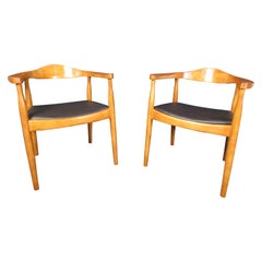Vintage Wooden Arm Chairs