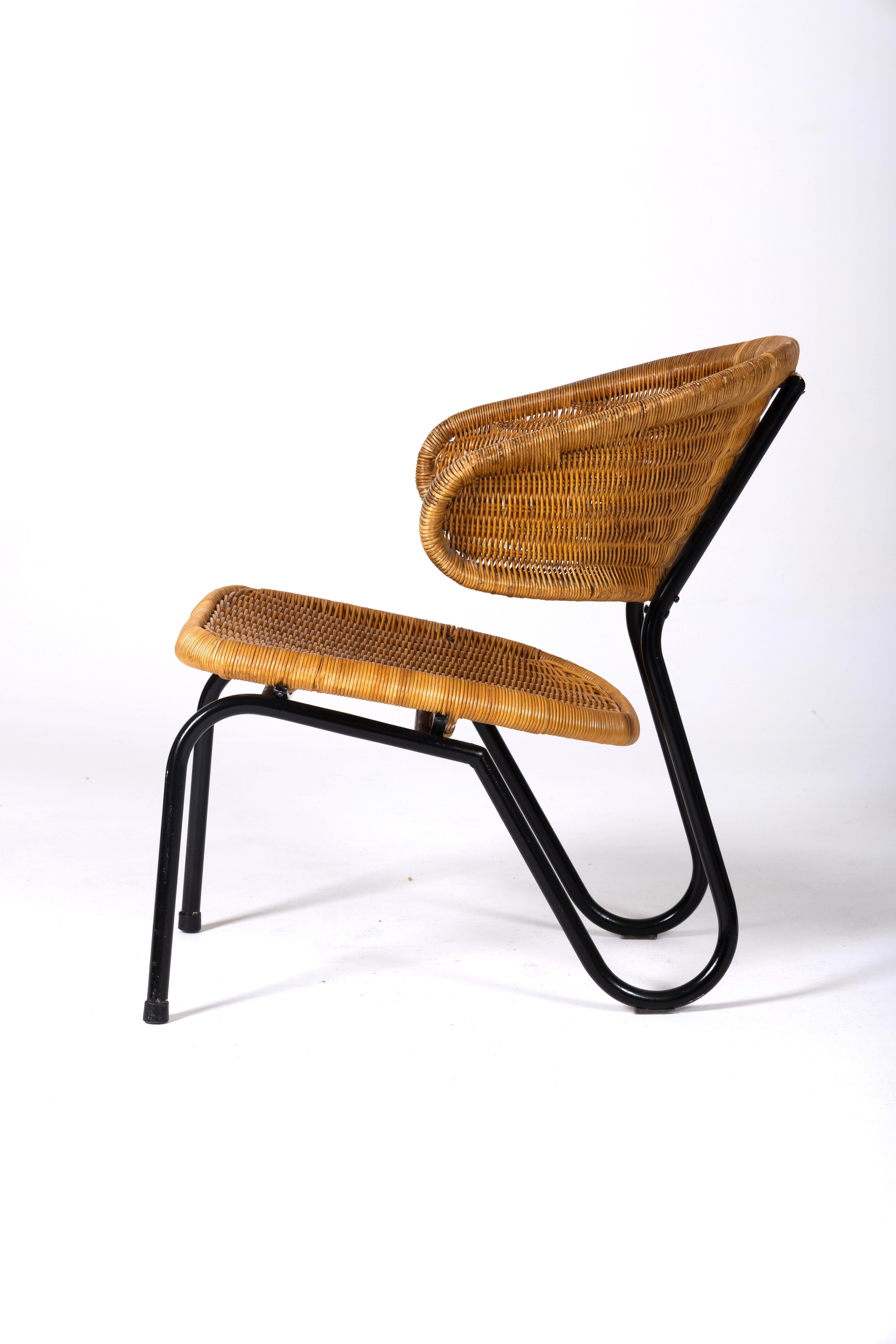 Wooden armchair by Dirk Van Sliedregt. 1