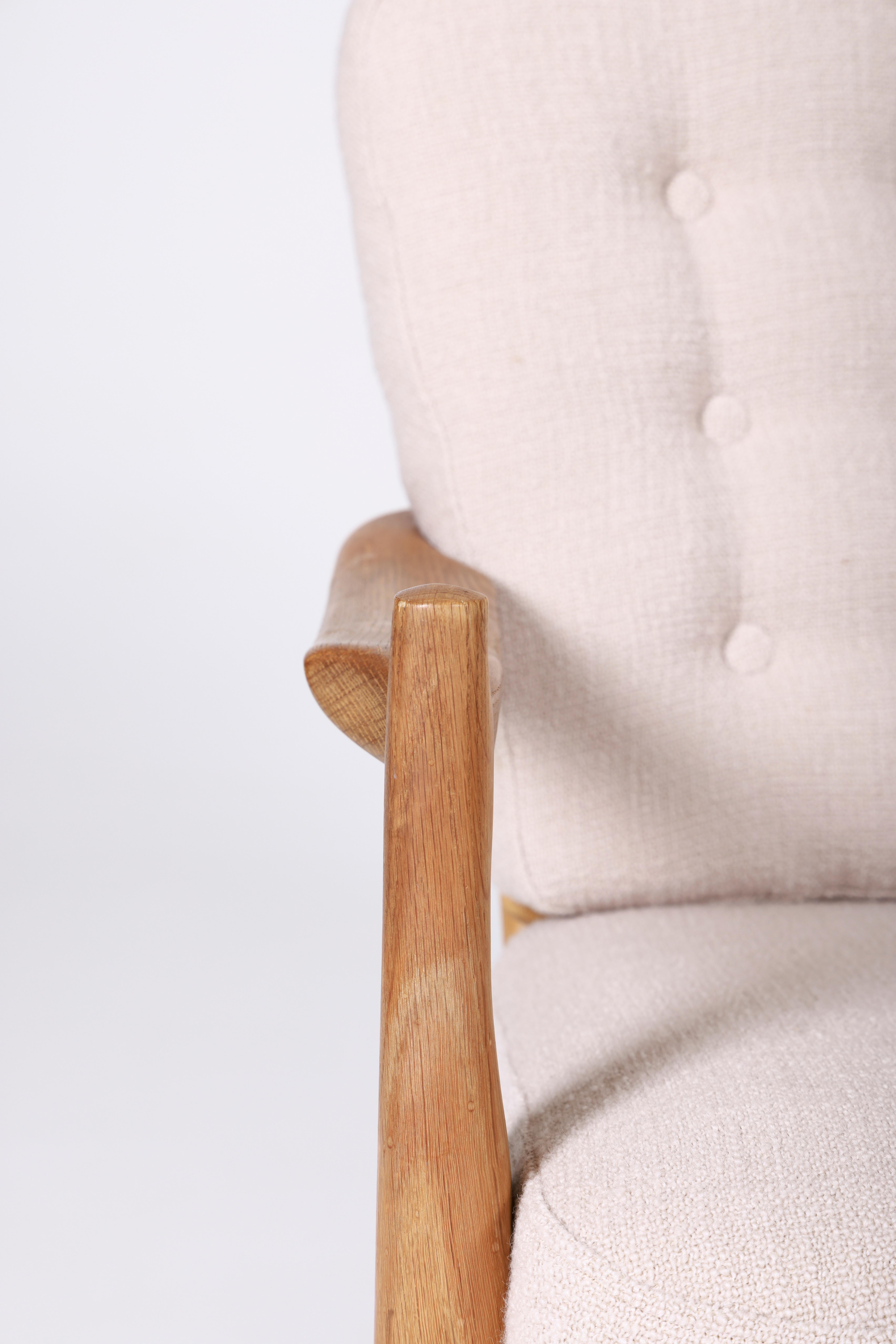 Wooden armchair by Guillerme and Chambron 5