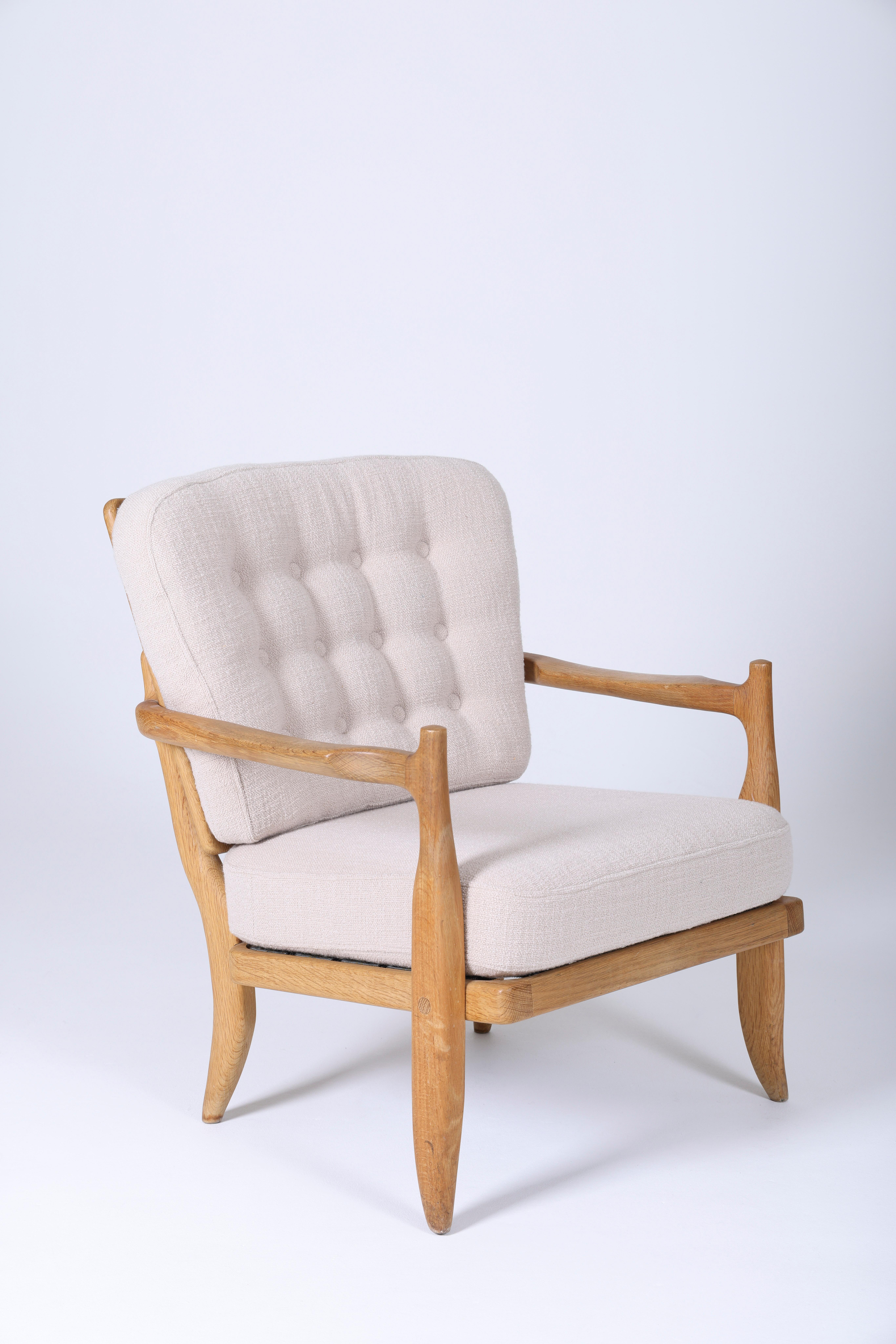 Wooden armchair by Guillerme and Chambron 4