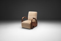 Wooden Armchair in the Manner of André Arbus, Europe First half of the 20th C