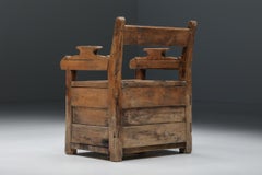 Holzsessel mit Aufbewahrungsraum aus Holz, Frankreich, 1872