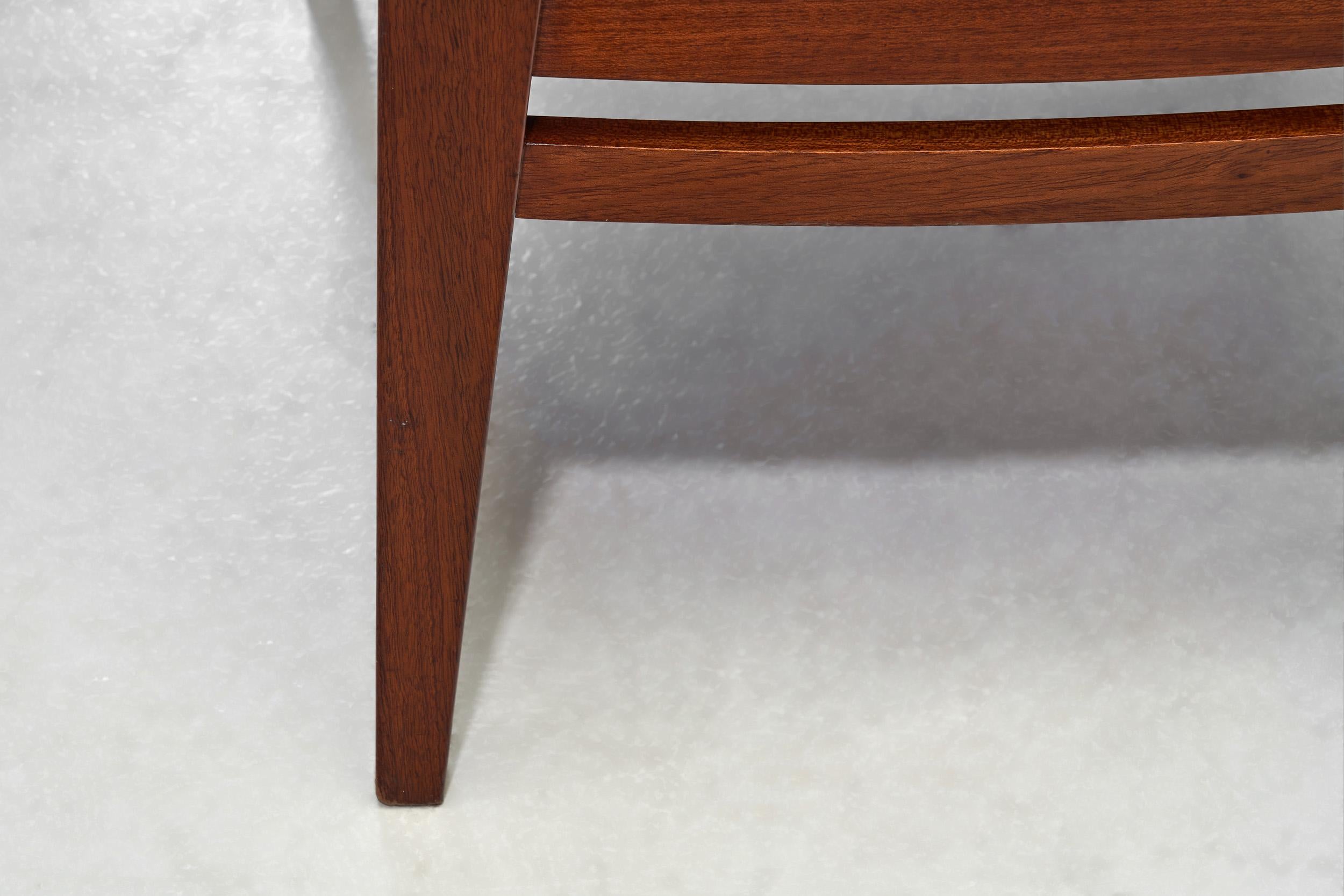 Wooden Armchair with Upholstered Seat by Bas van Pelt, The Netherlands 1940s For Sale 10