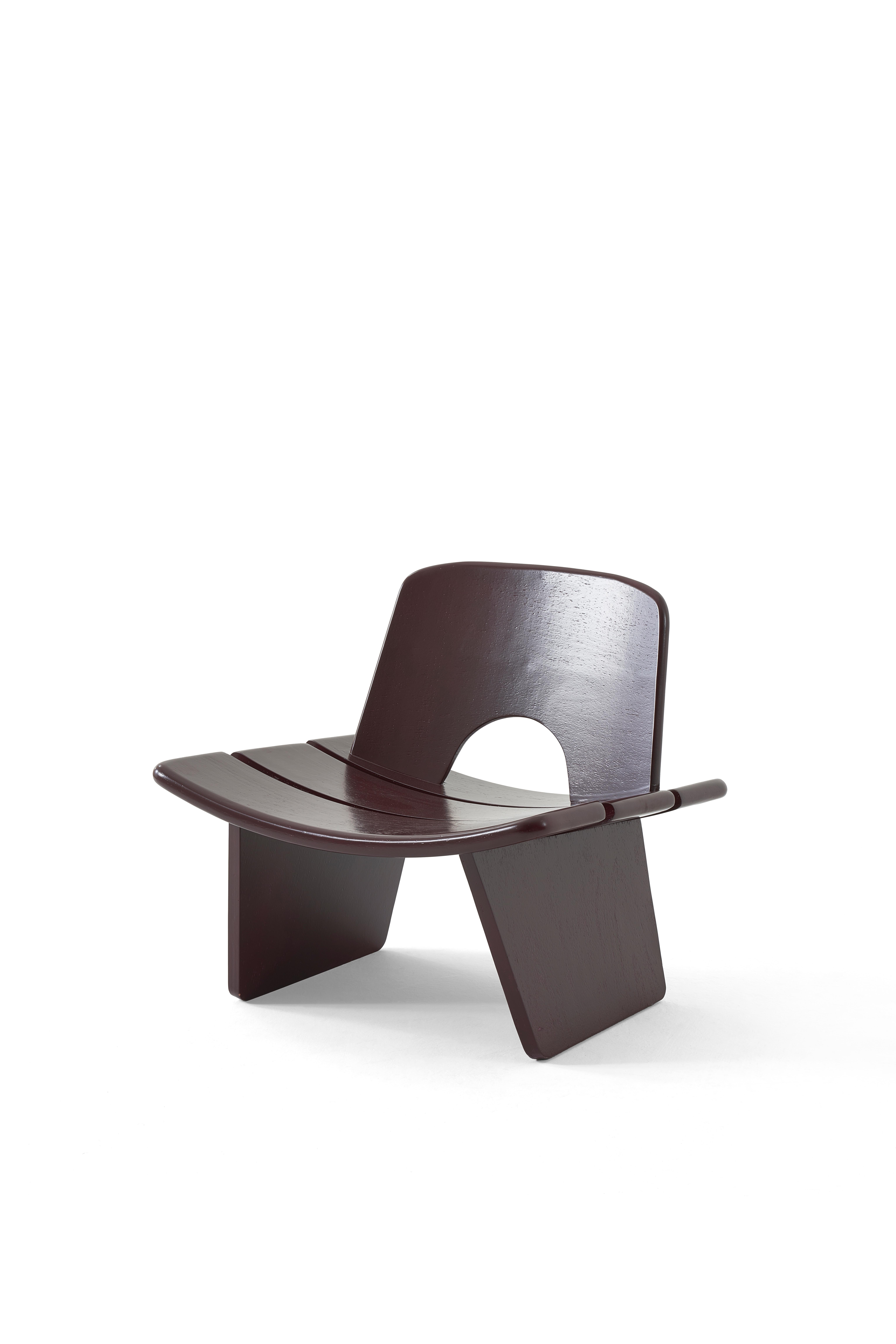 Contemporary Wooden Armchair, Wood Chair, Wooden Seating, Black Armchair For Sale