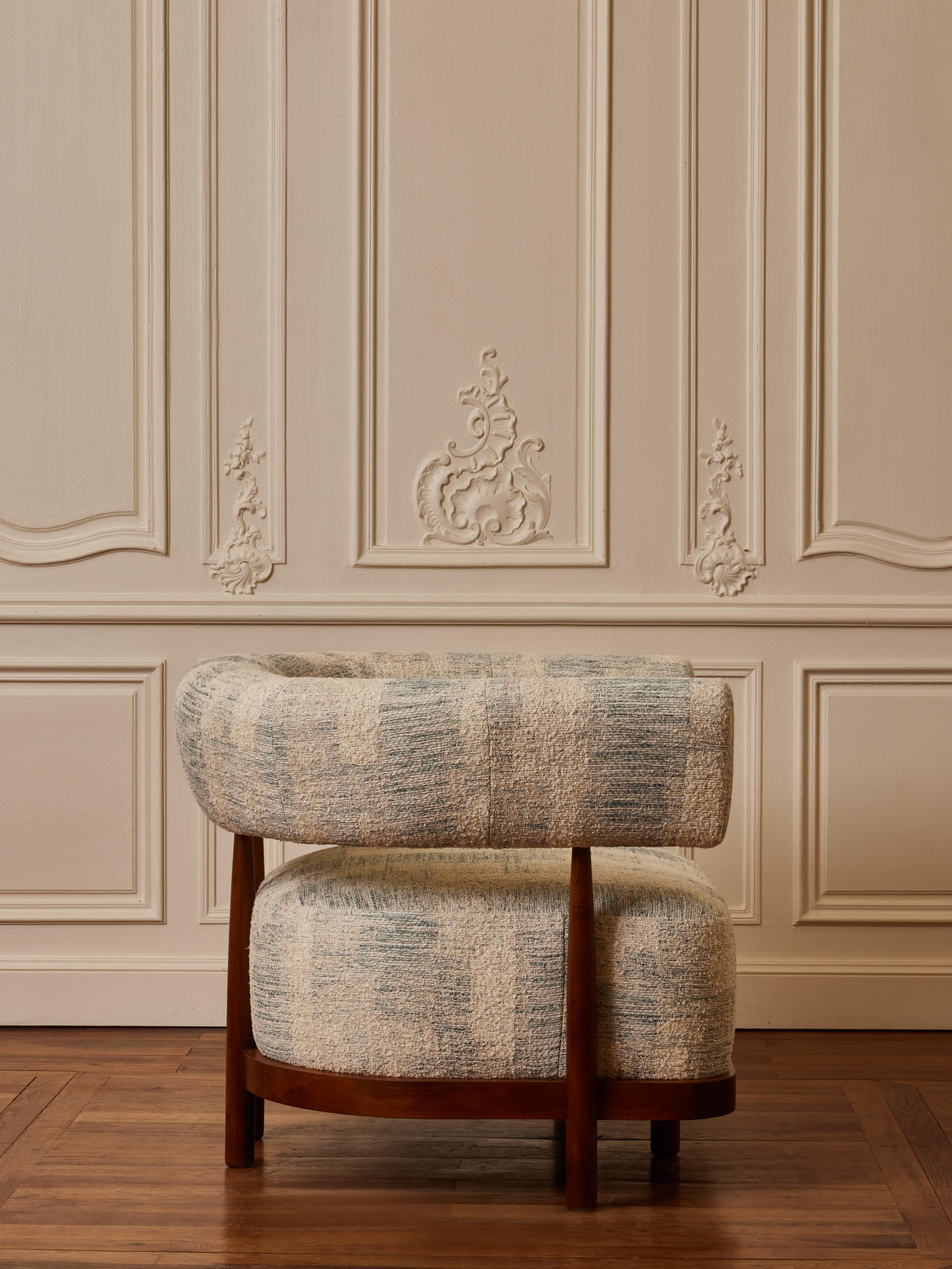 Wooden armchairs by Studio Glustin In Excellent Condition For Sale In Saint-Ouen (PARIS), FR