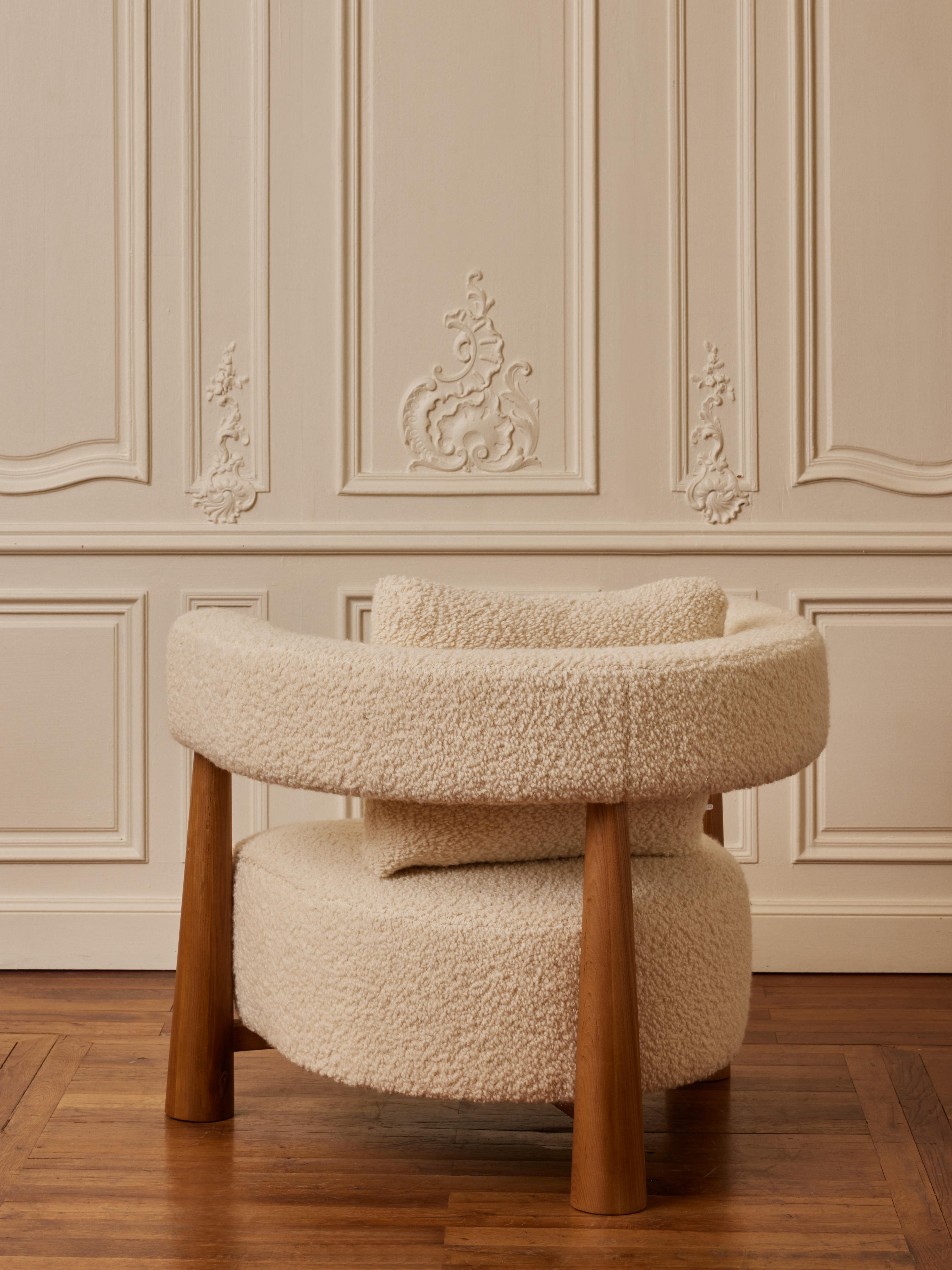 Wooden armchairs by Studio Glustin In Excellent Condition For Sale In Saint-Ouen (PARIS), FR