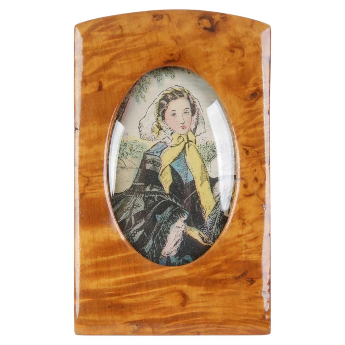 Wooden Art Deco Photo Frame, Europe, 1920s - 1930s For Sale
