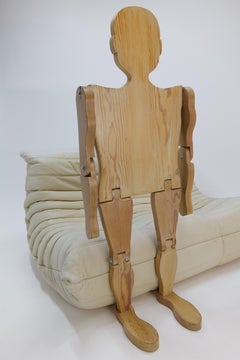Wooden Articulating Folk Art Mannequin