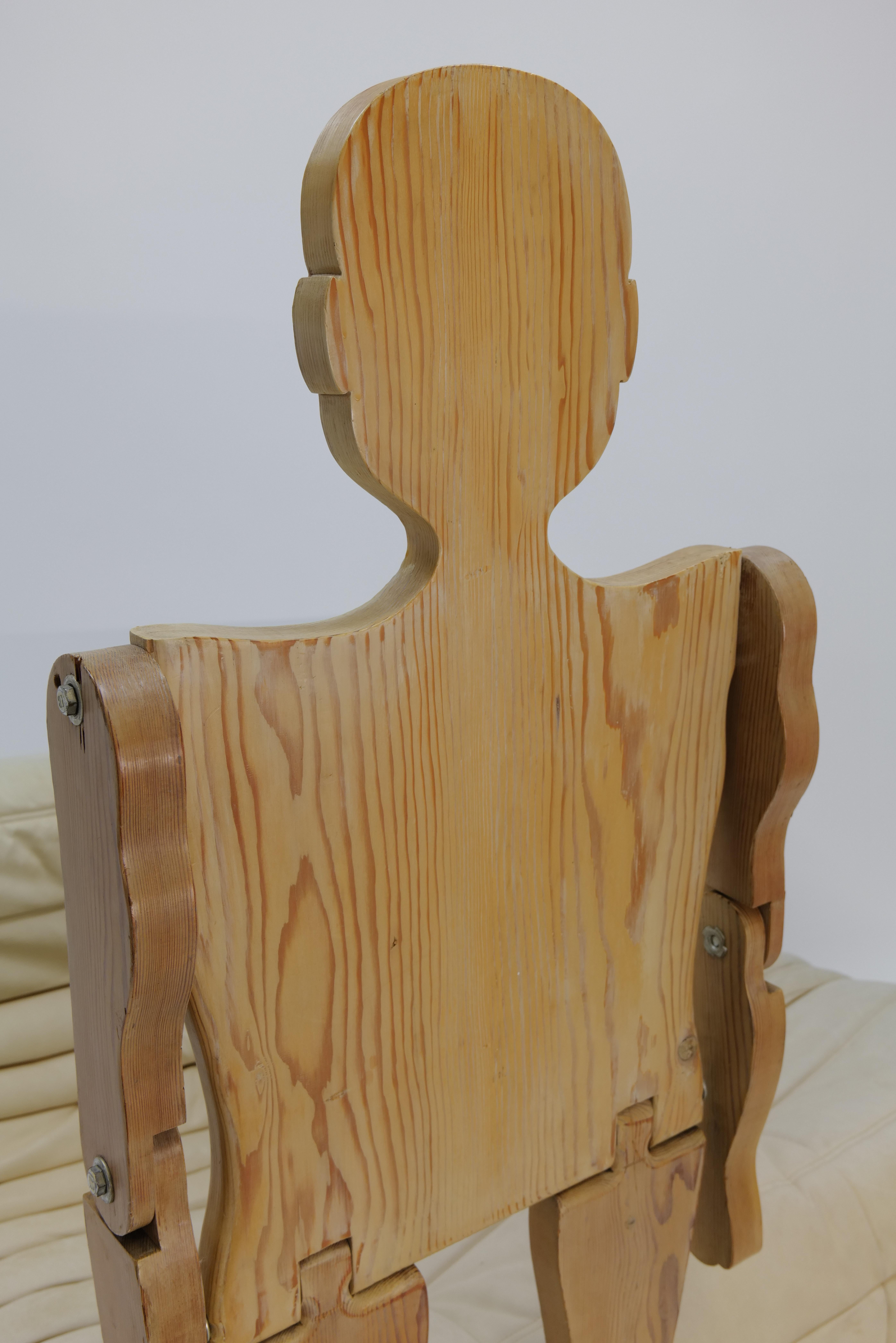 Mid-Century Modern Mannequin d'art populaire articulé en bois en vente