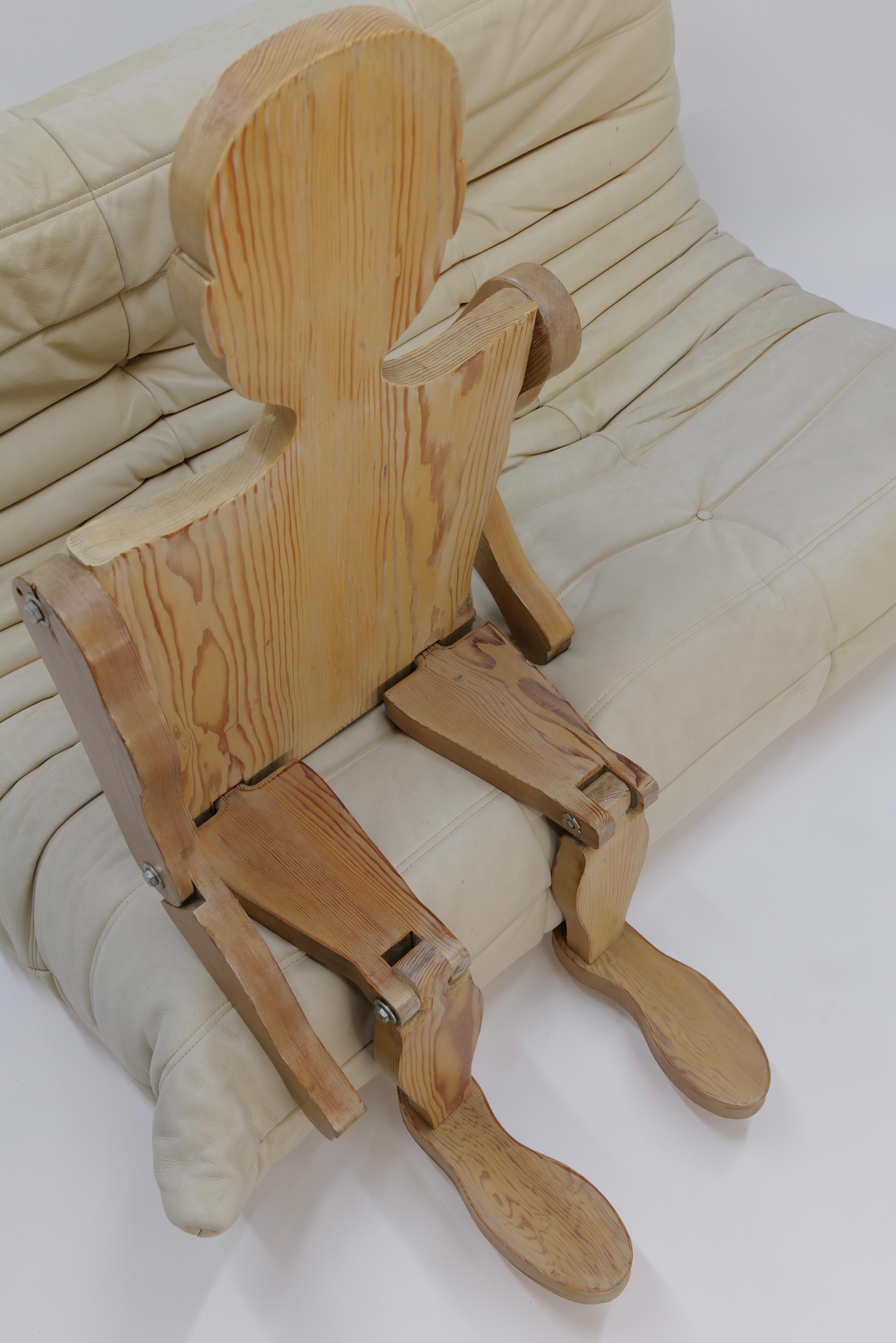 Américain Mannequin d'art populaire articulé en bois en vente