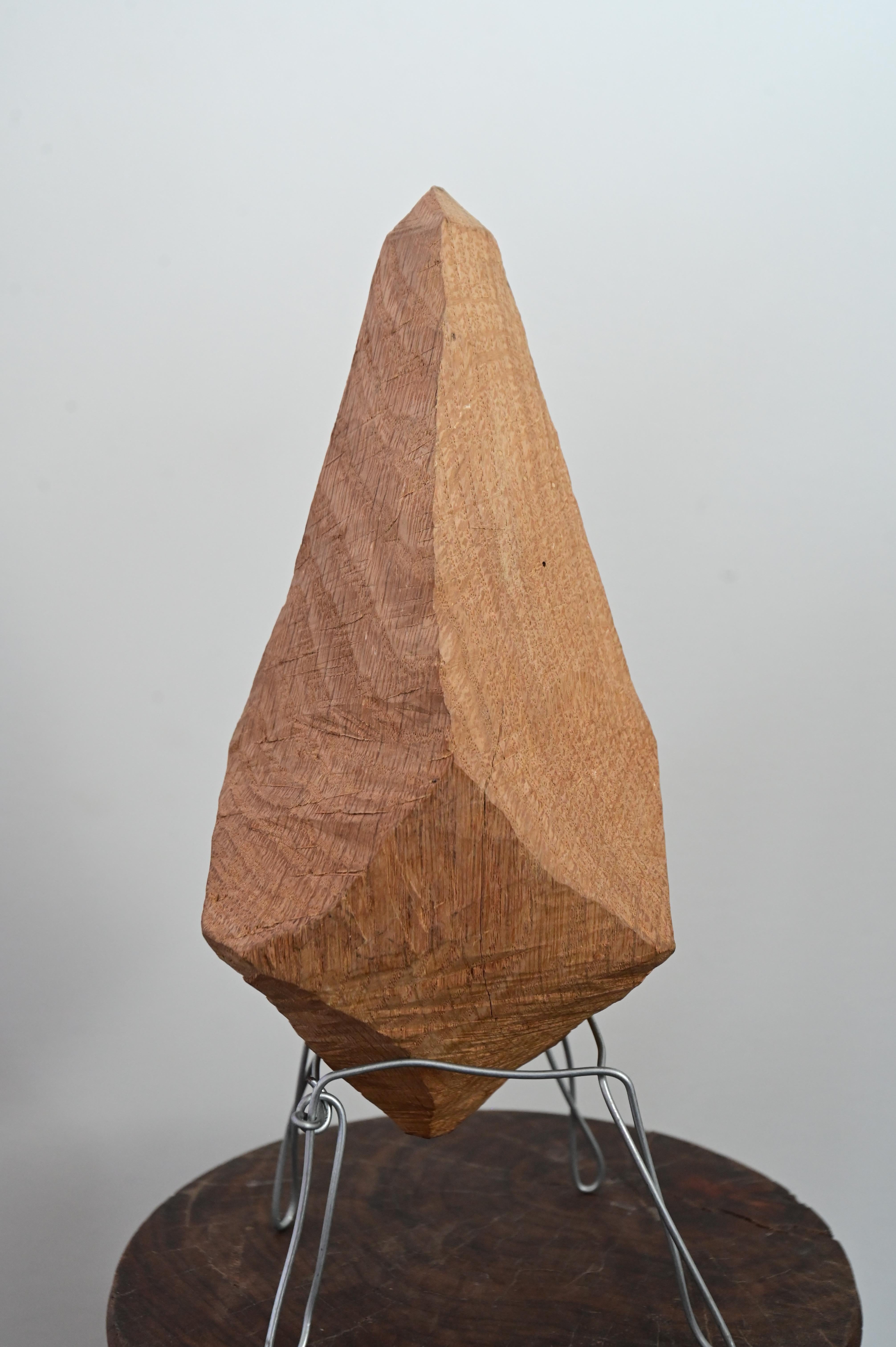 Primitive Wooden Artifact Sculpture For Sale