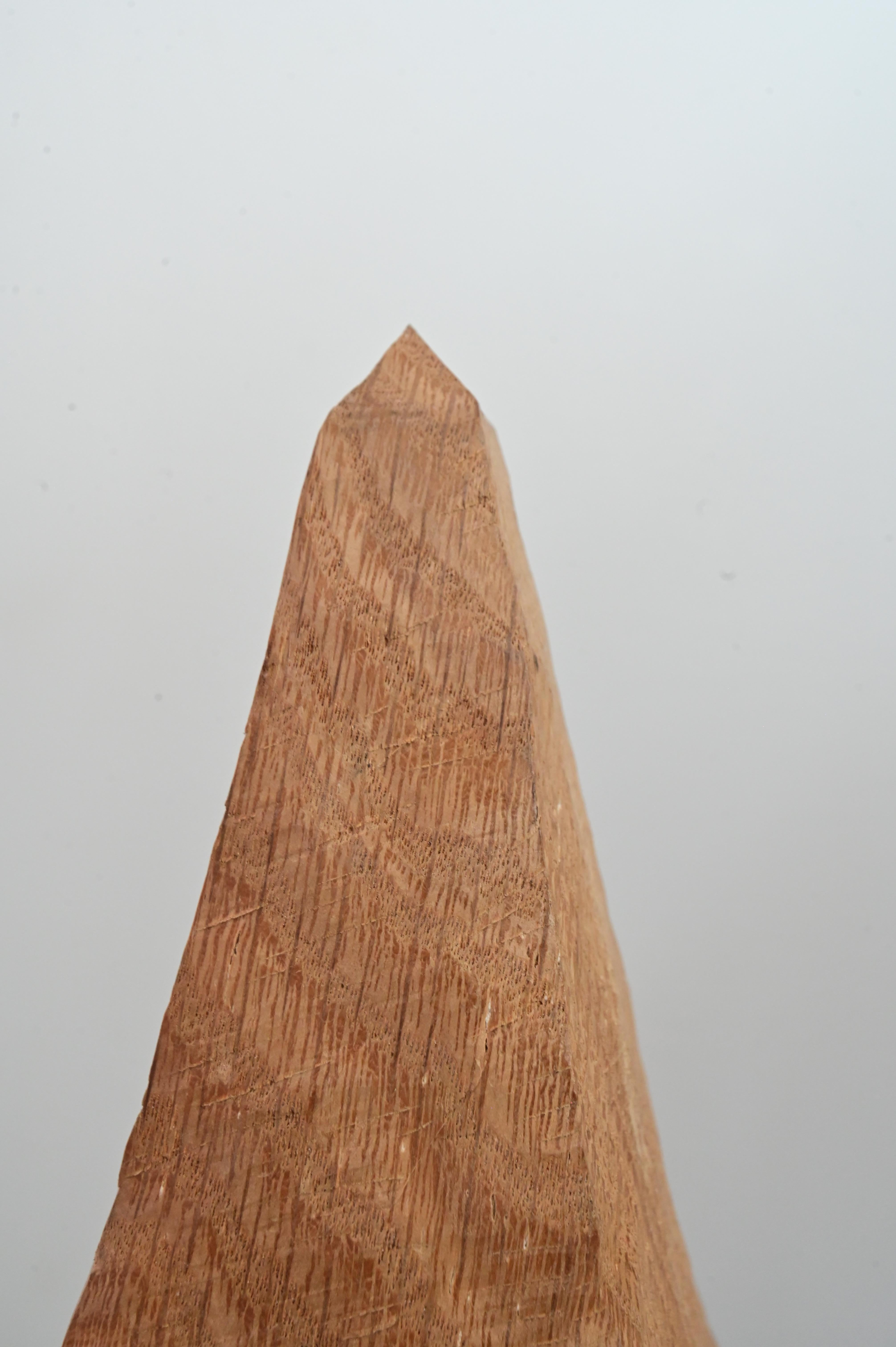 Contemporary Wooden Artifact Sculpture For Sale