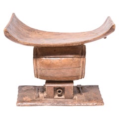Wooden Ashanti Drum Stool