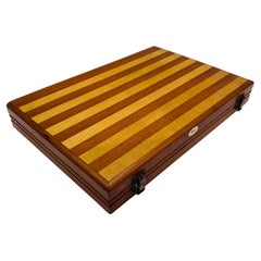 Wooden Backgammon Board Game 20th Century