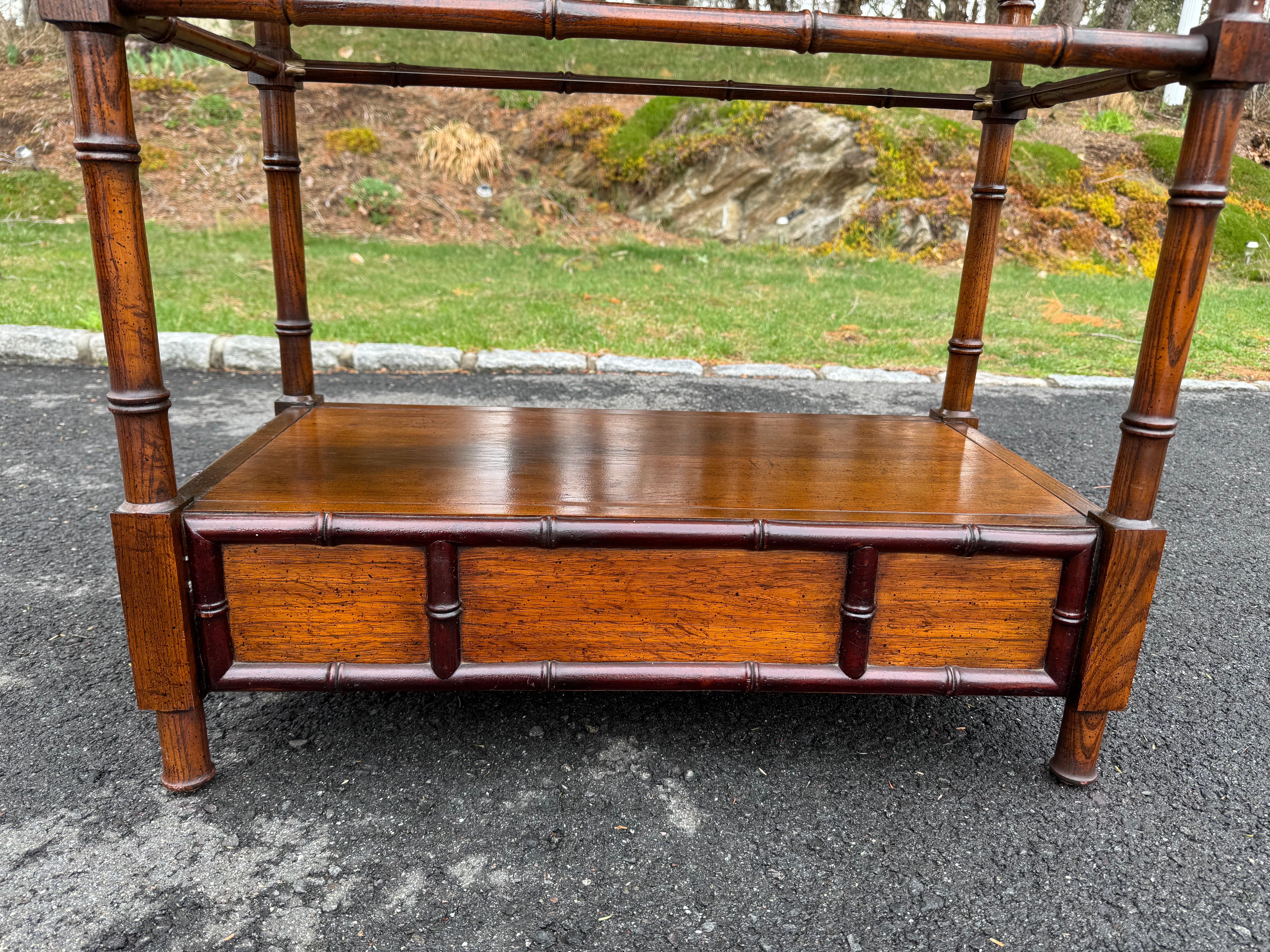 Etagere in legno in stile bambù in vendita 4