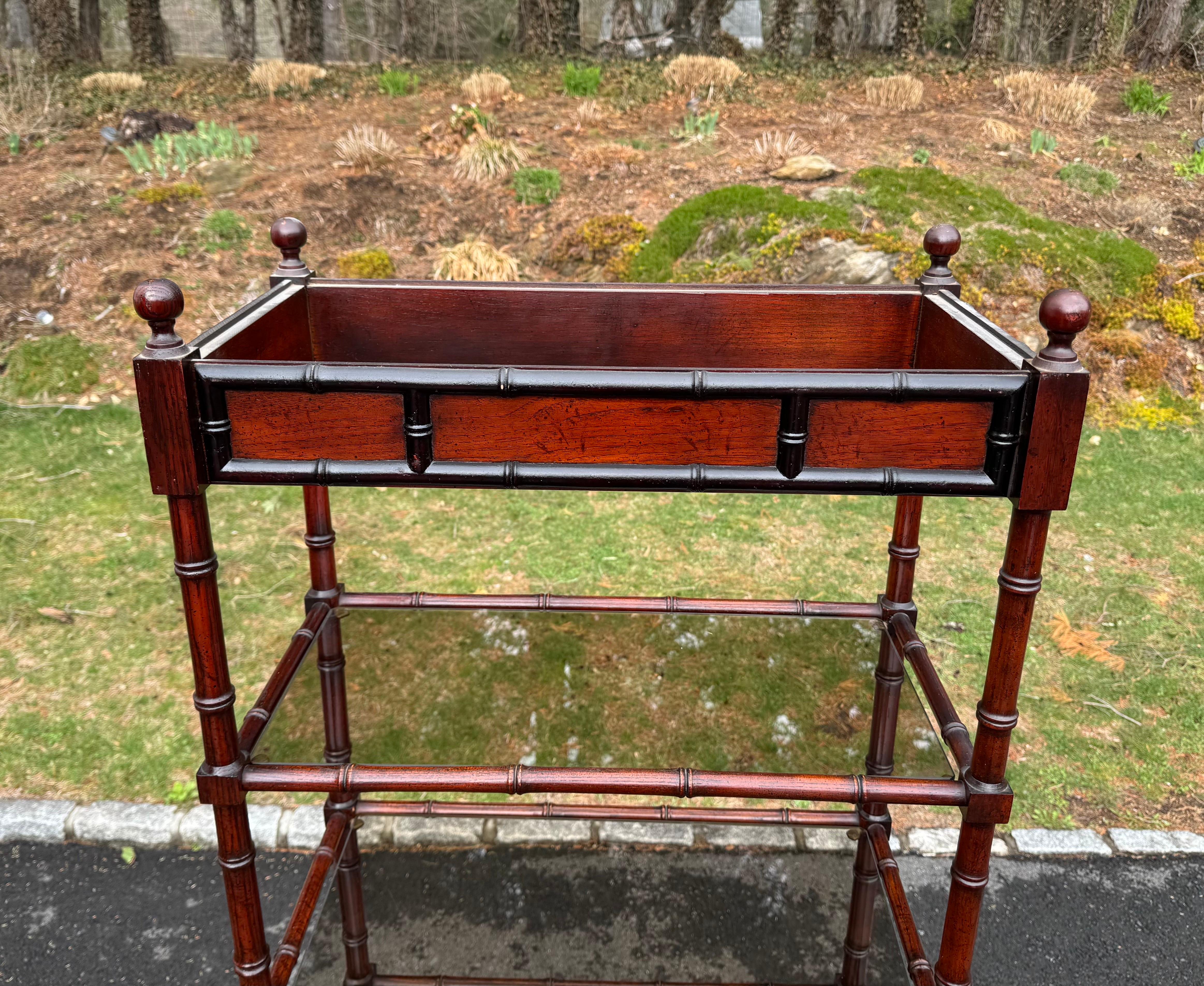 Etagere in legno in stile bambù in vendita 5