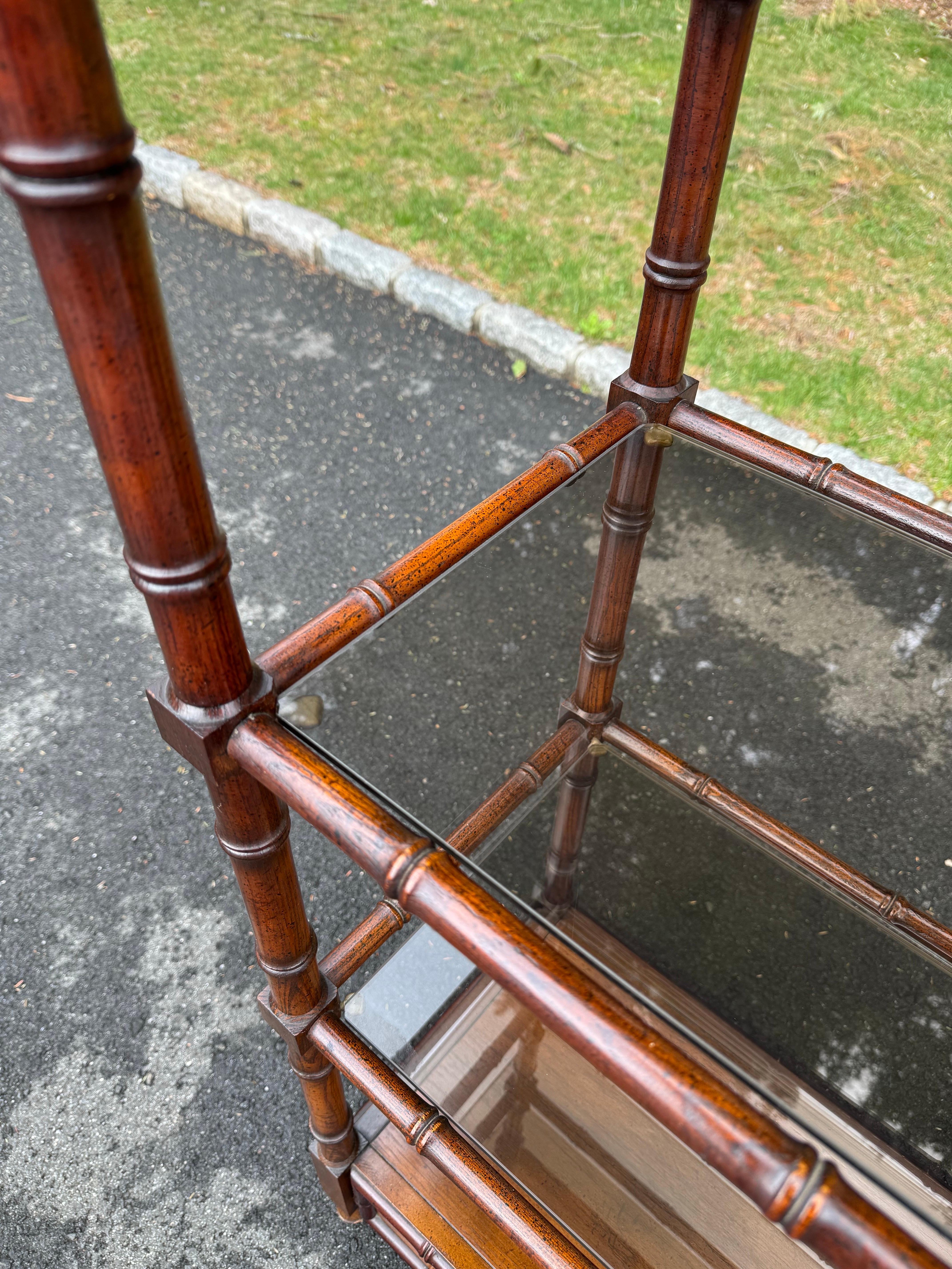 Etagere in legno in stile bambù in vendita 8