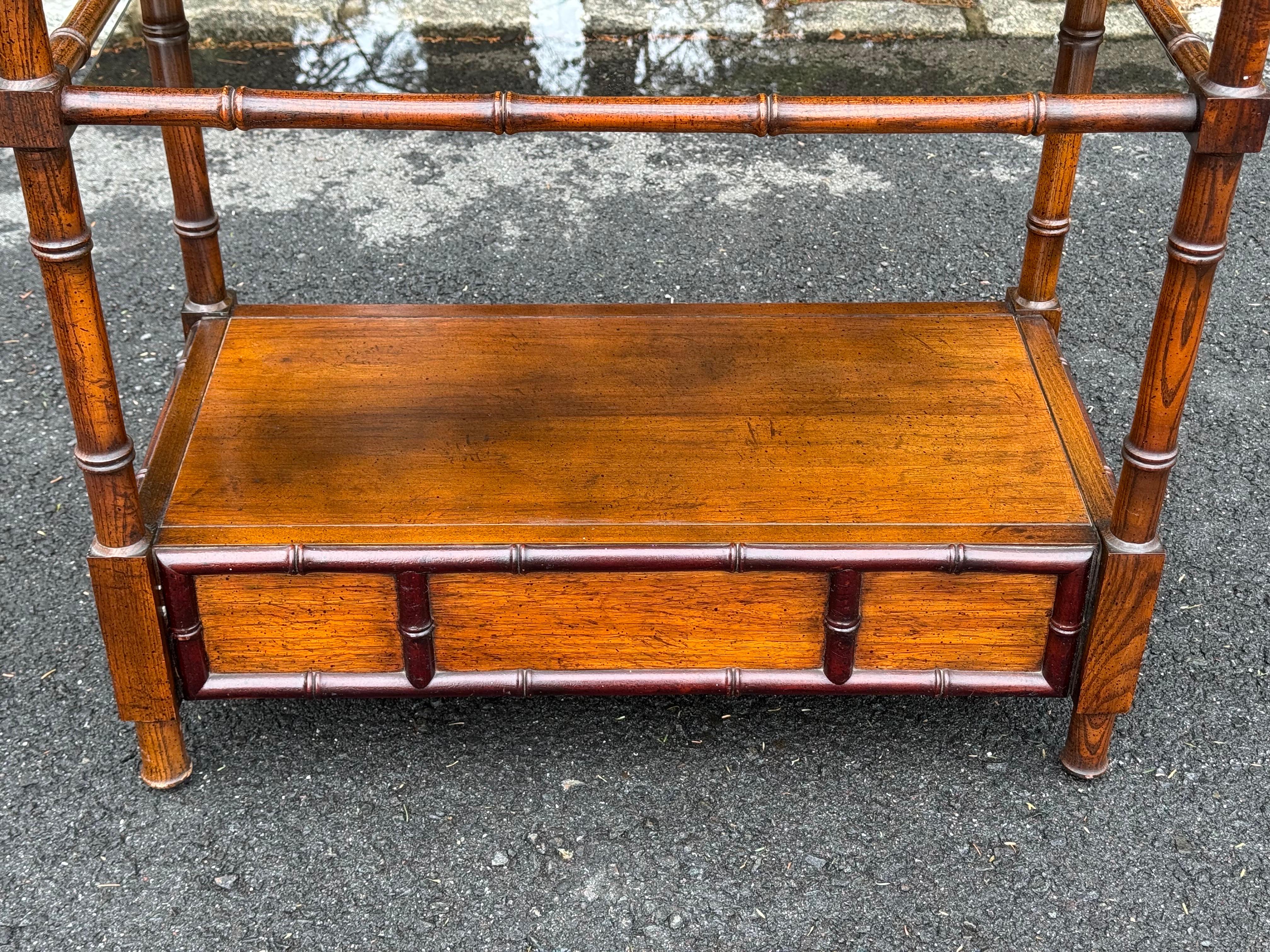 Etagere in legno in stile bambù in vendita 10
