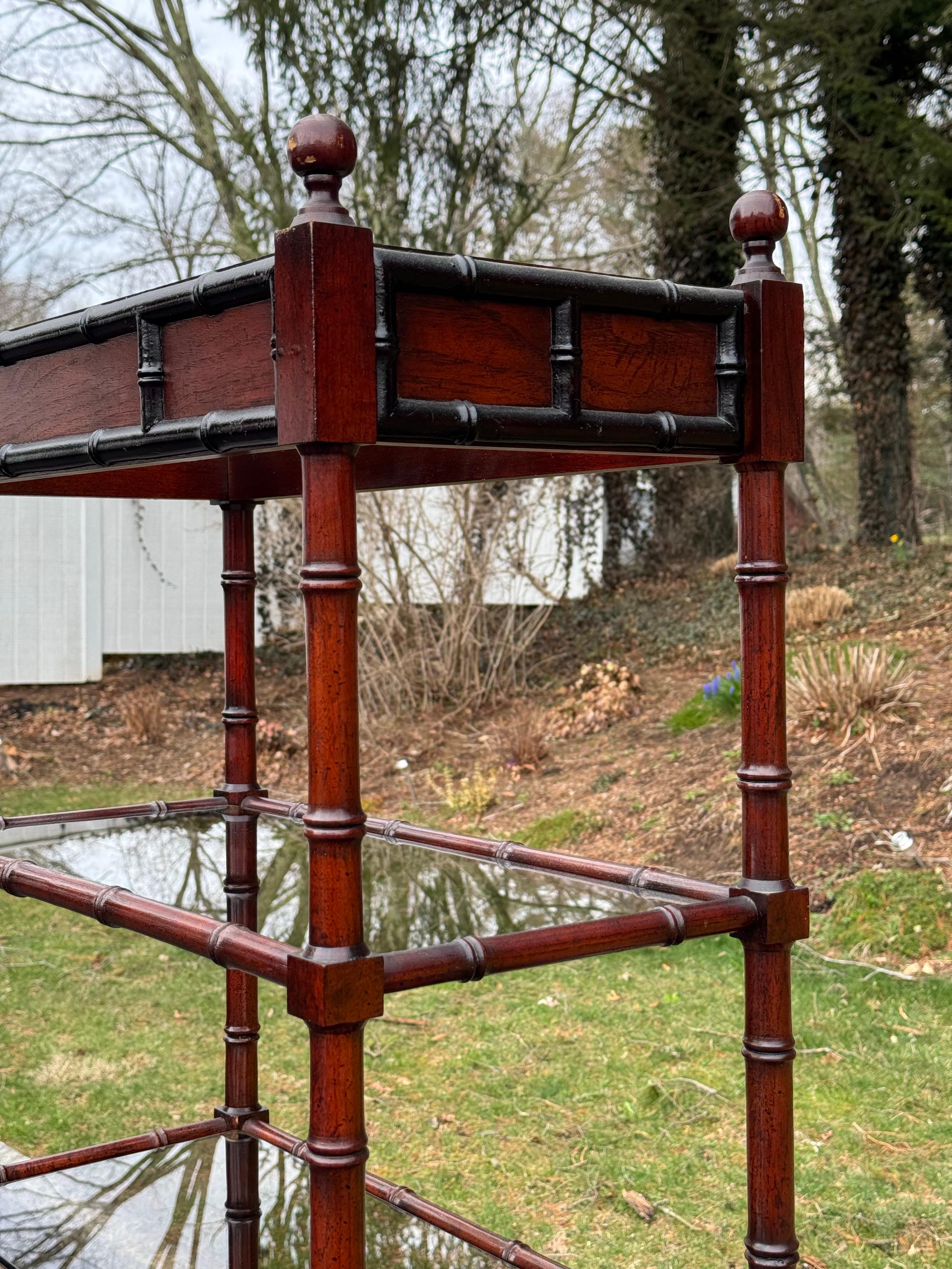 Etagere in legno in stile bambù in vendita 11