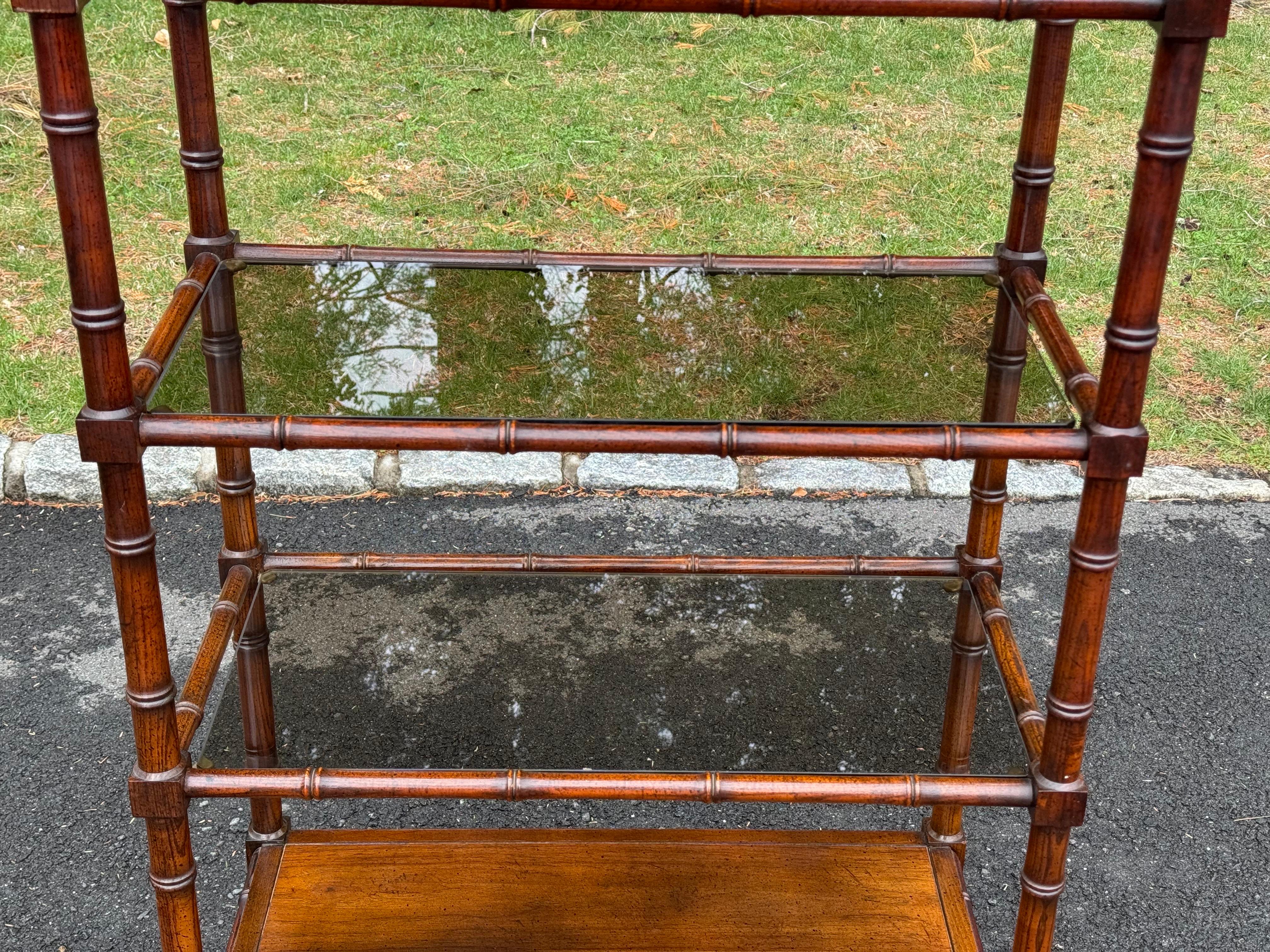 Etagere in legno in stile bambù in vendita 12