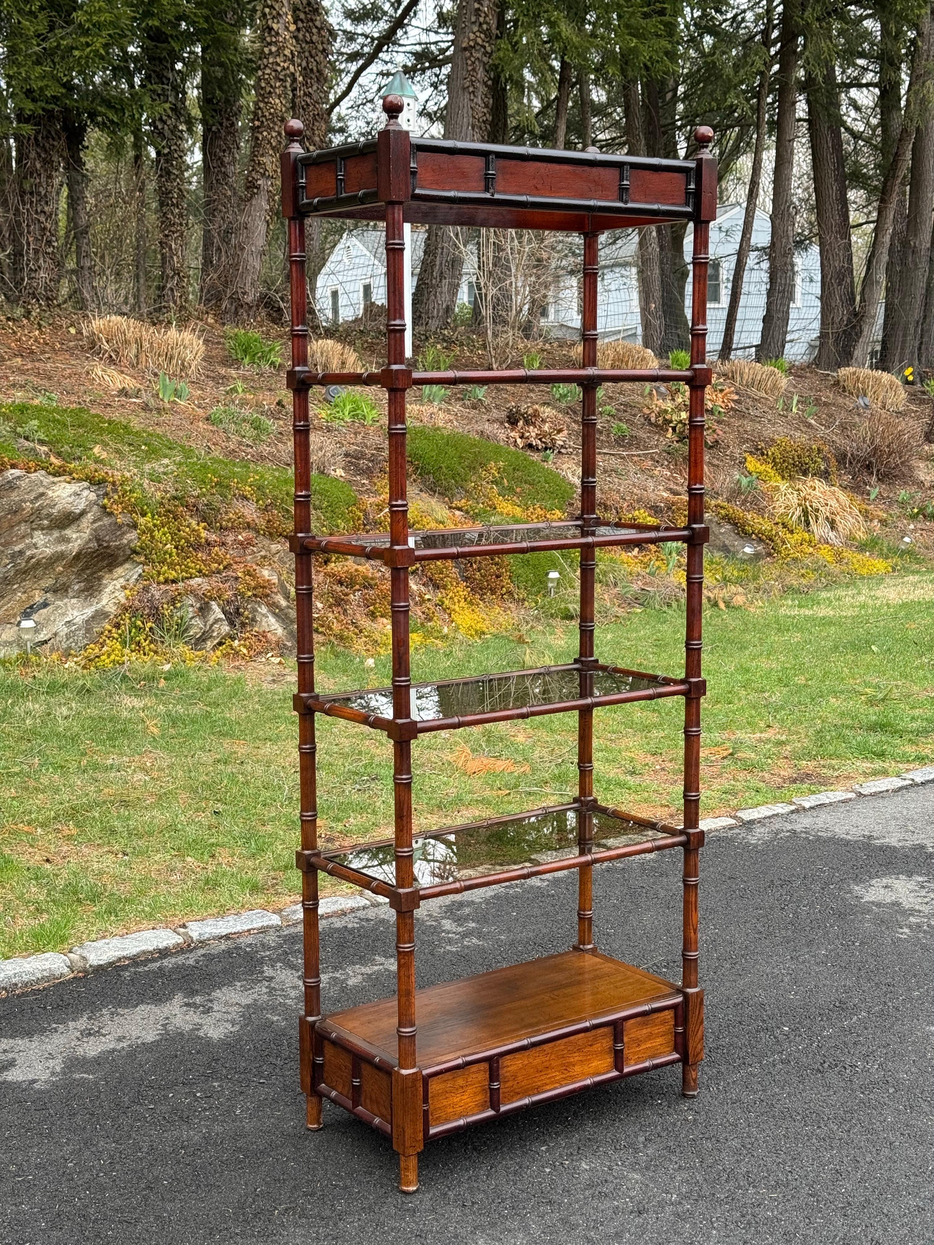Etagere in legno in stile bambù in vendita 13