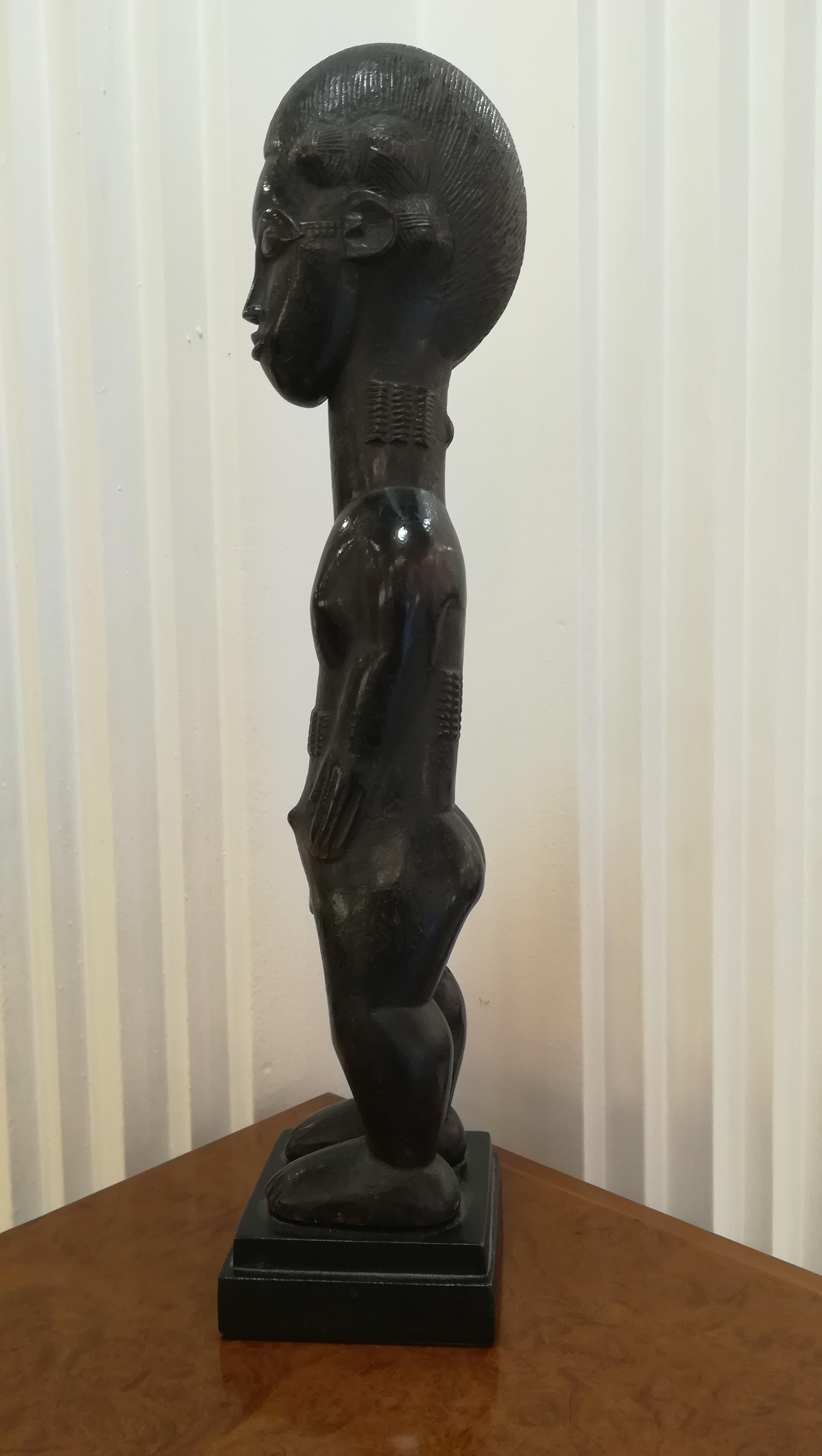 Ivorian Wooden Baoule Sculpture with Provenance