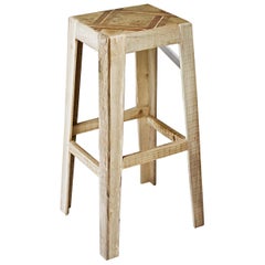 Tabouret de bar en bois et orme fabriqué à la main par Hillsideout