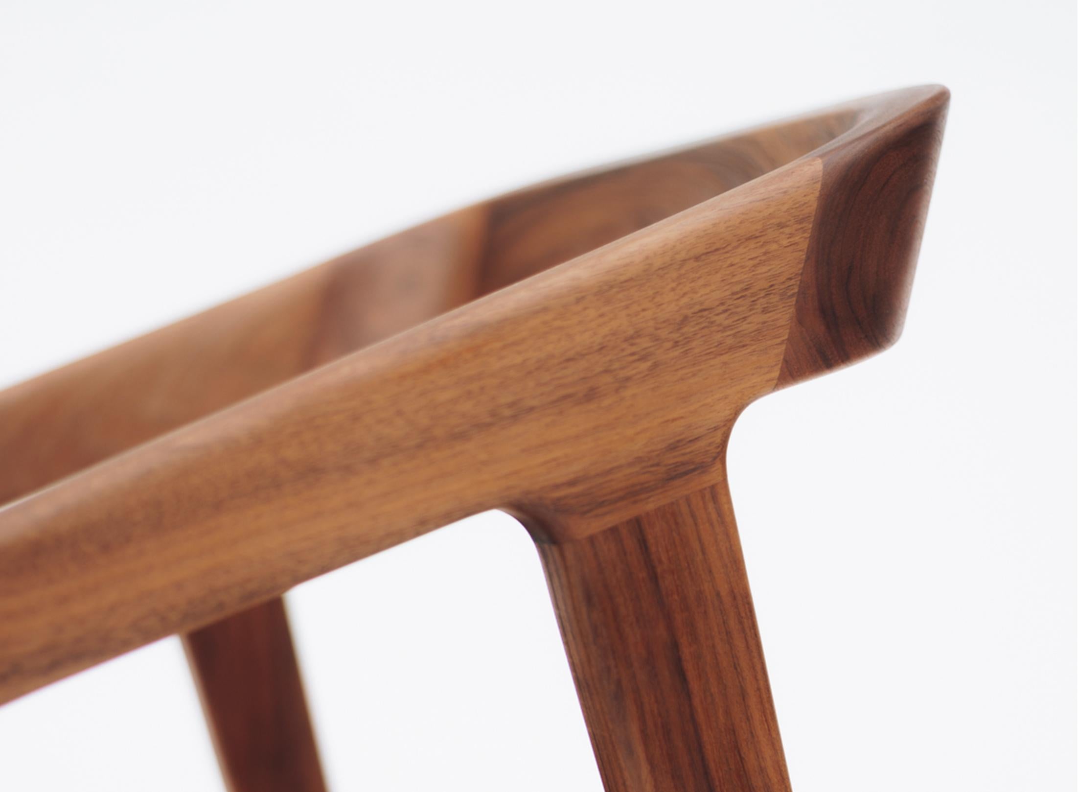 Contemporary Wooden Counter Stool in Mexican Hardwood – In Stock In New Condition For Sale In PARQUE INDUSTRIAL OTHON P BLANCO, Quintana Roo