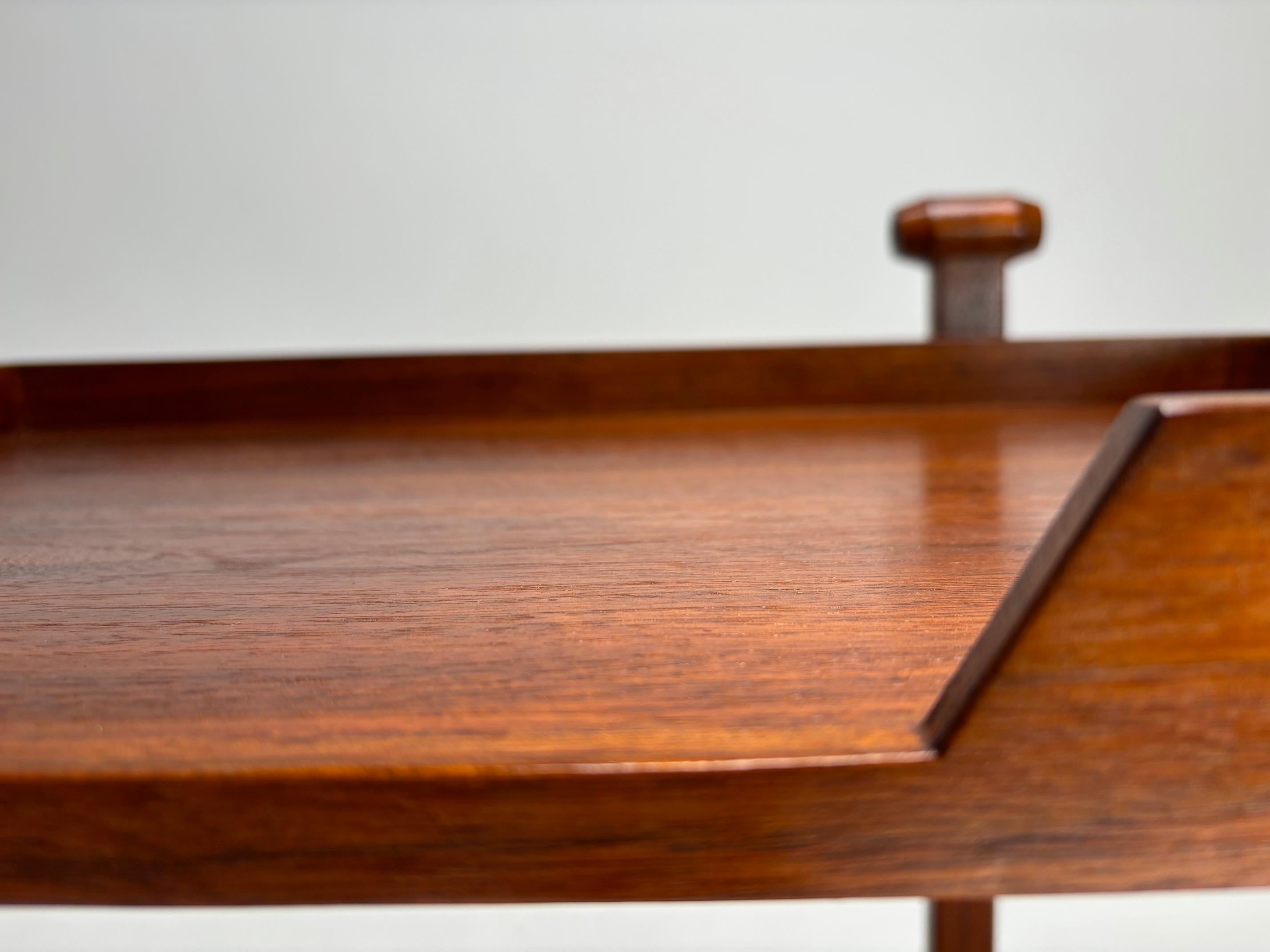 Carrello bar in legno ''CR20'' di Franco Albini per Poggi, Italia, 1958 in vendita 9
