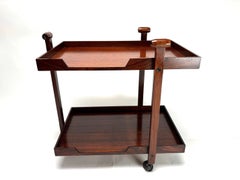 Wooden bar trolley ''CR20'' by Franco Albini for Poggi, Italy, 1958