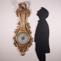 Wooden Barometer Italy 18th Century Fiorone Manufacture