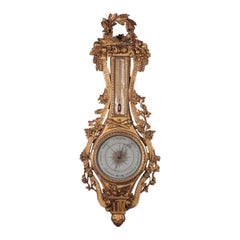 Holzbarometer, Italien, 18. Jahrhundert, Fiorone-Herstellung