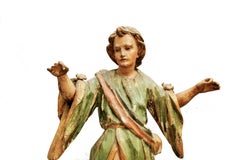 Wooden baroque sculpture of a saint made around 1630