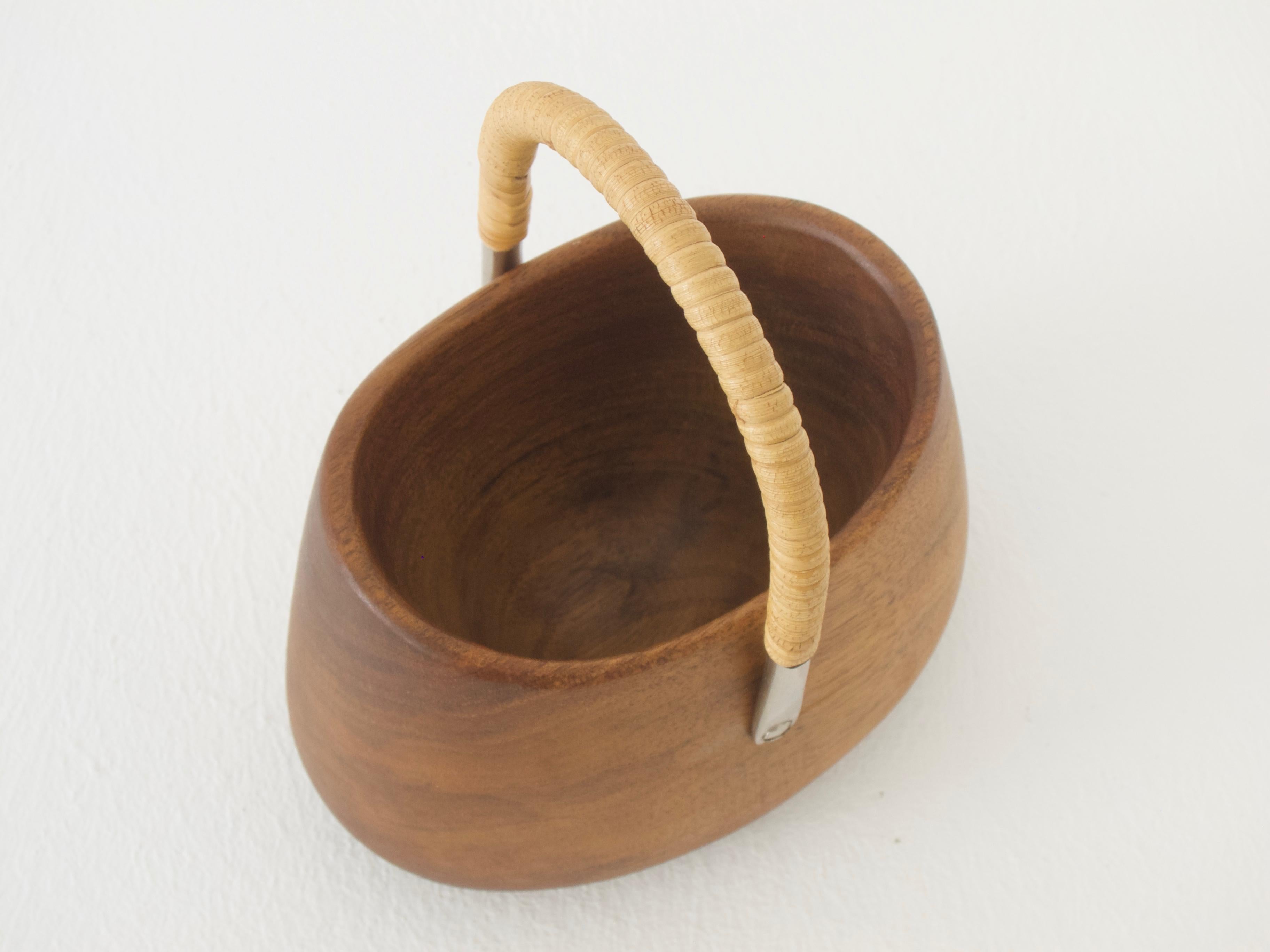 Wooden Basket by Carl Auböck For Sale 3