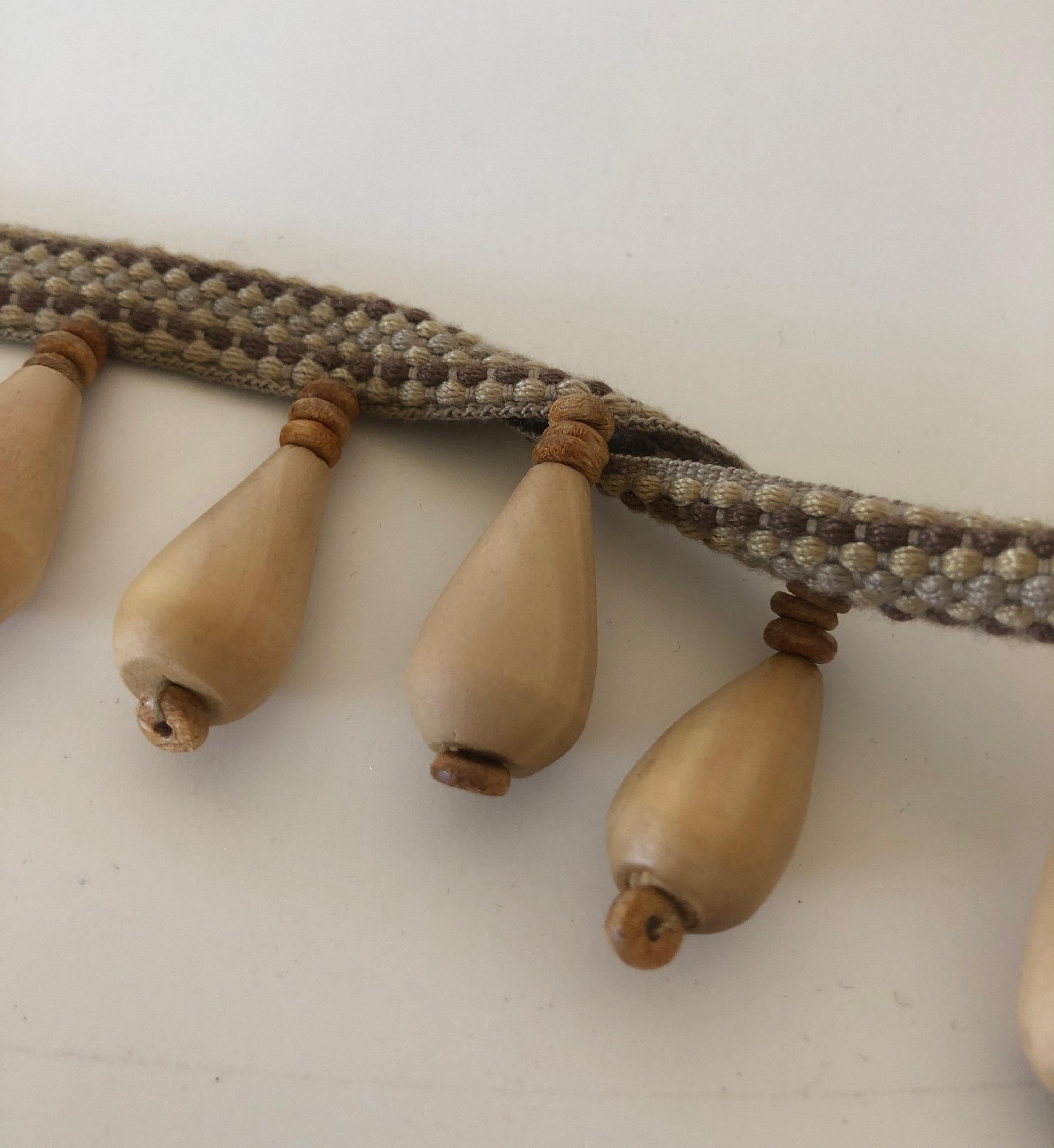 wooden bead trim