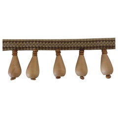 Wooden Beaded Tassels Decorative Fringe Trim