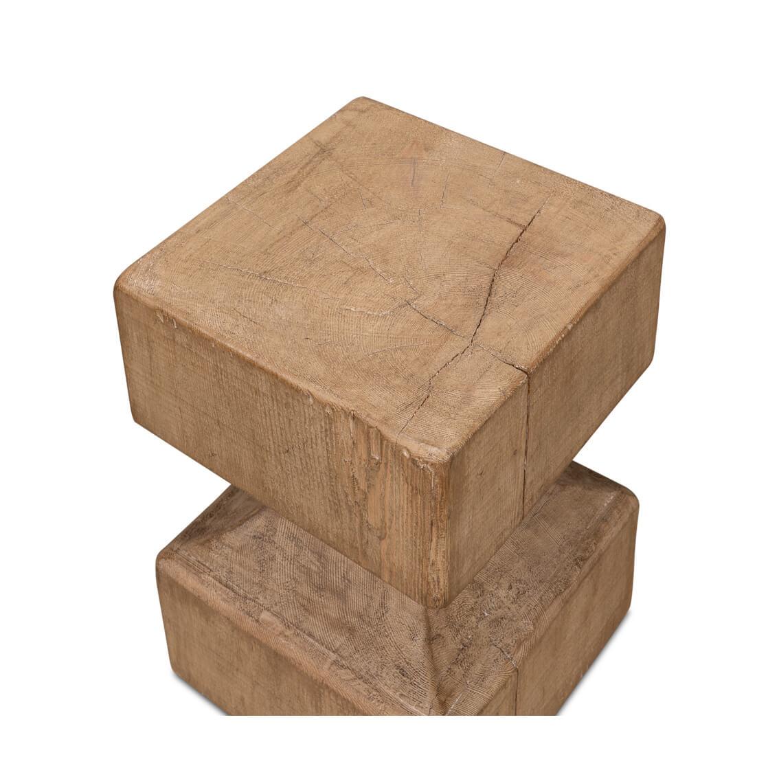 Wooden Beam Stool In New Condition For Sale In Westwood, NJ