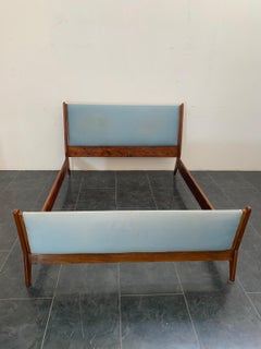 Rosewood and fabric bed by Frauflex, 1960s
