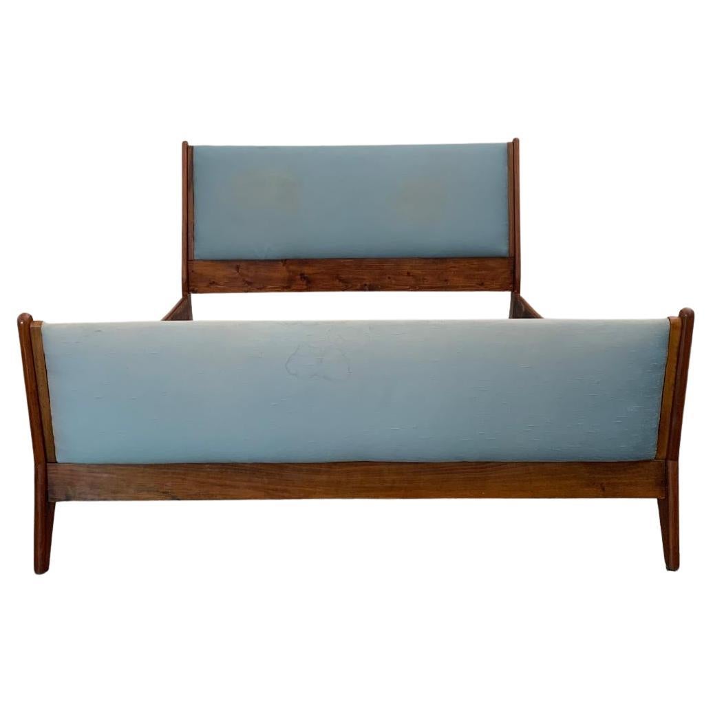 Wooden Bed with Orthopedic Base by Ico & Luisa Parisi, 1960s For Sale