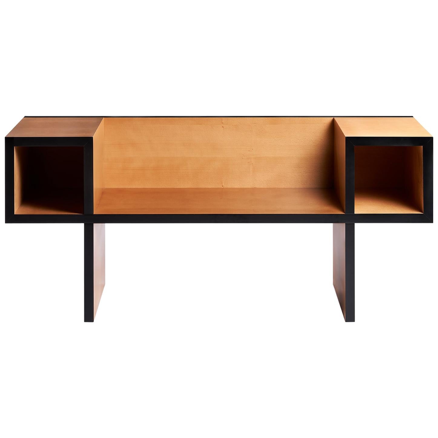 Wooden Bench Canton Model by Franco Raggi for Poltronova, Italy For Sale