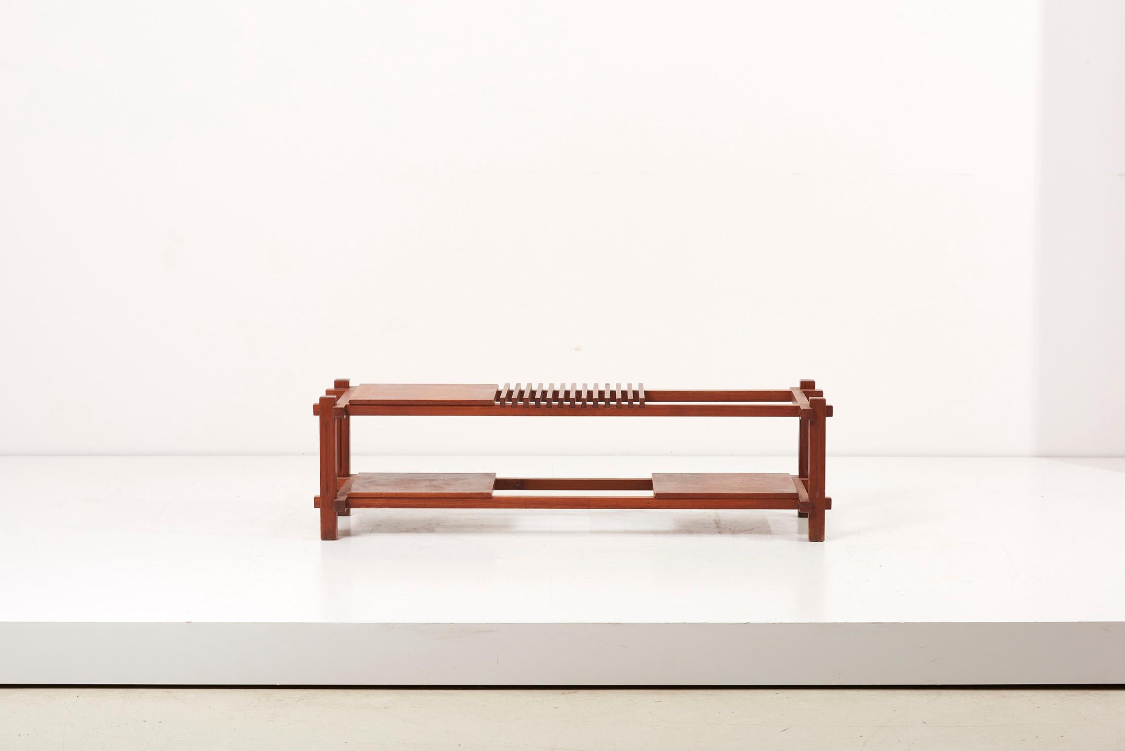 Wooden Bench or Shelf, Italy, 1960s 5