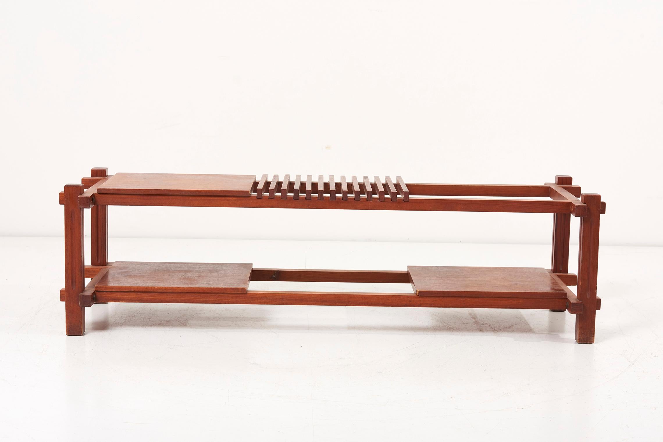 Wooden Bench or Shelf, Italy, 1960s 8