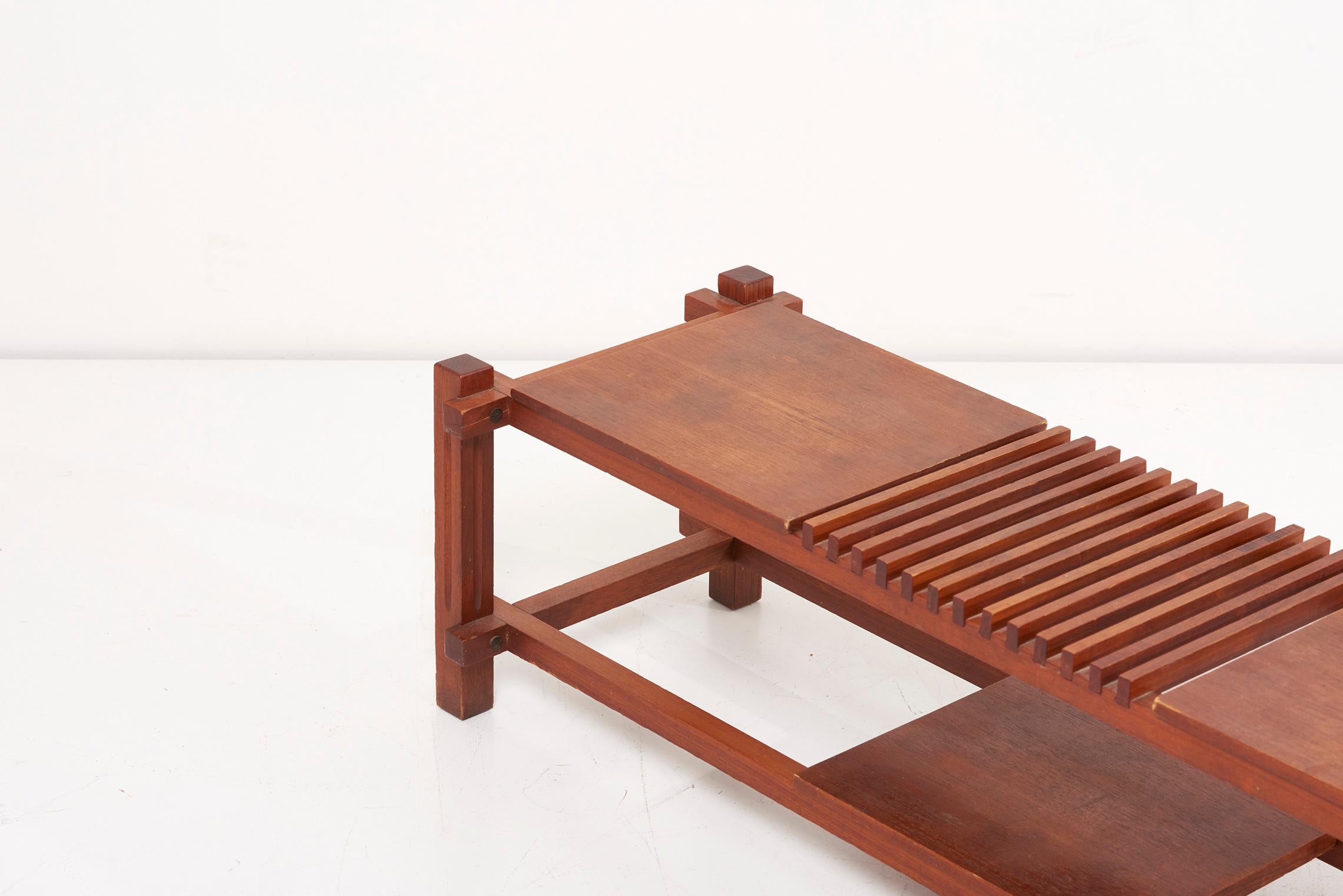 Mid-20th Century Wooden Bench or Shelf, Italy, 1960s