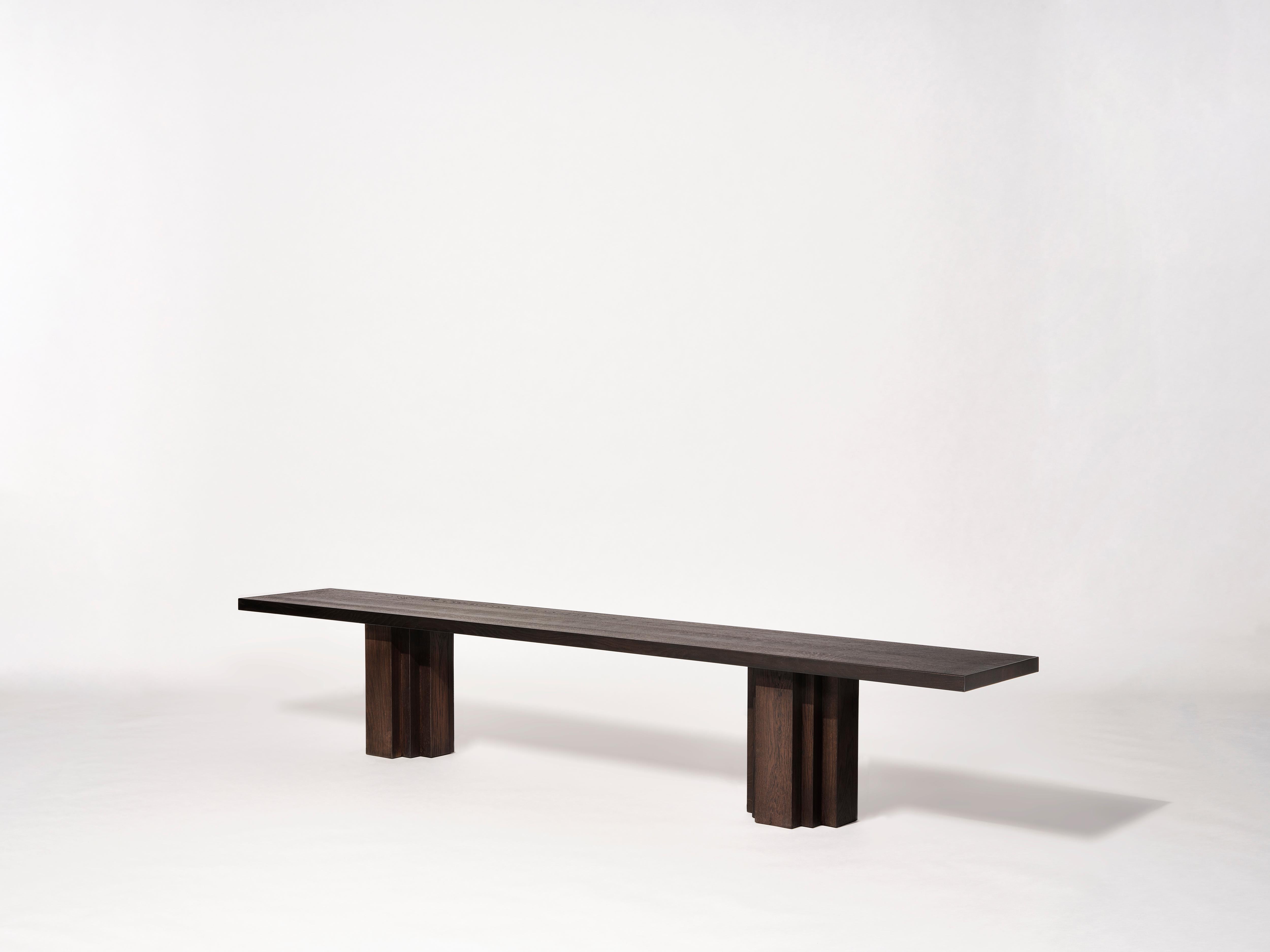 Panchina in legno massiccio di Oak Oak - Brut di Mokko In condizioni Nuovo in vendita a Amsterdam, NL