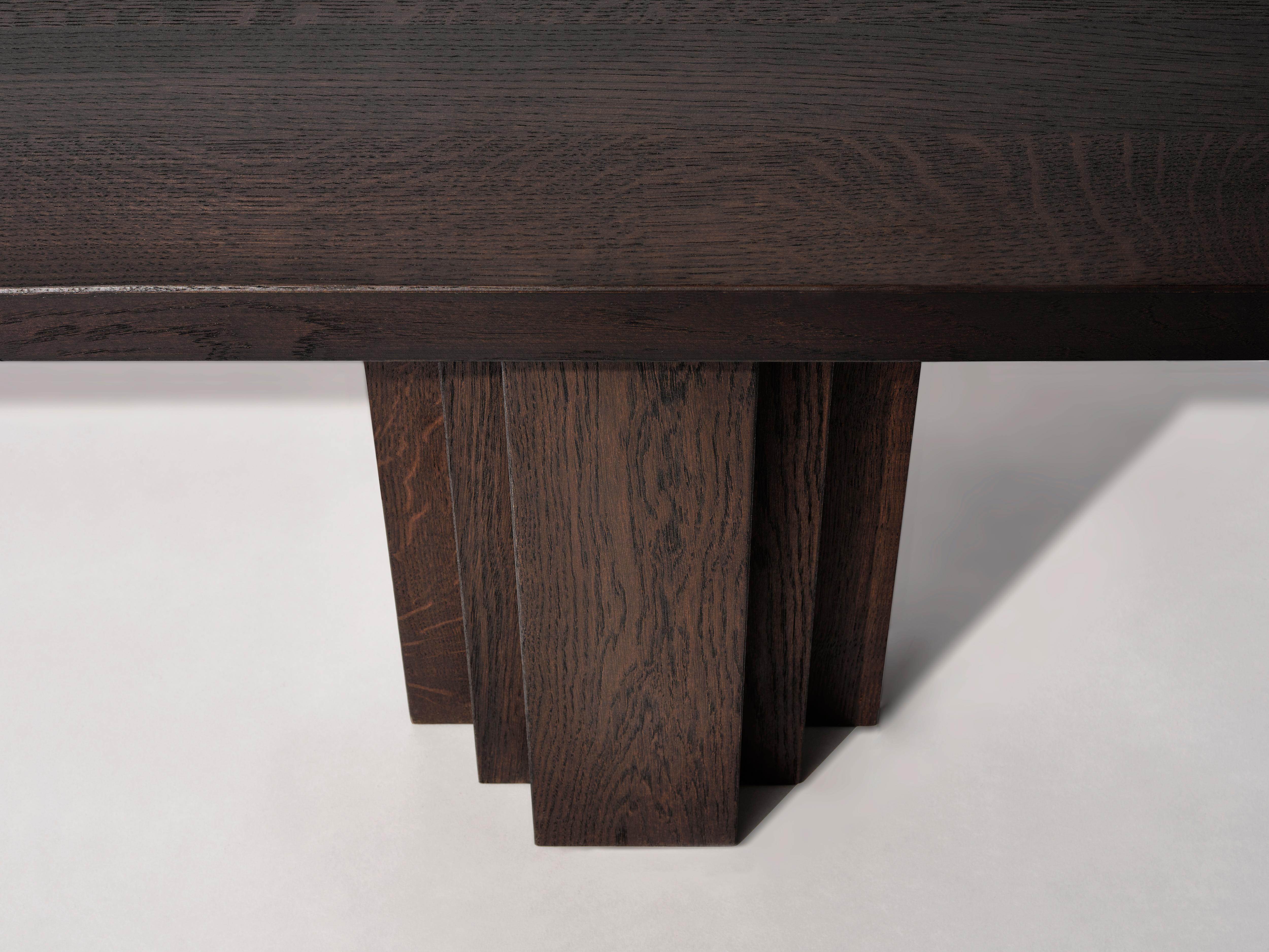 XXI secolo e contemporaneo Panchina in legno massiccio di Oak Oak - Brut di Mokko in vendita
