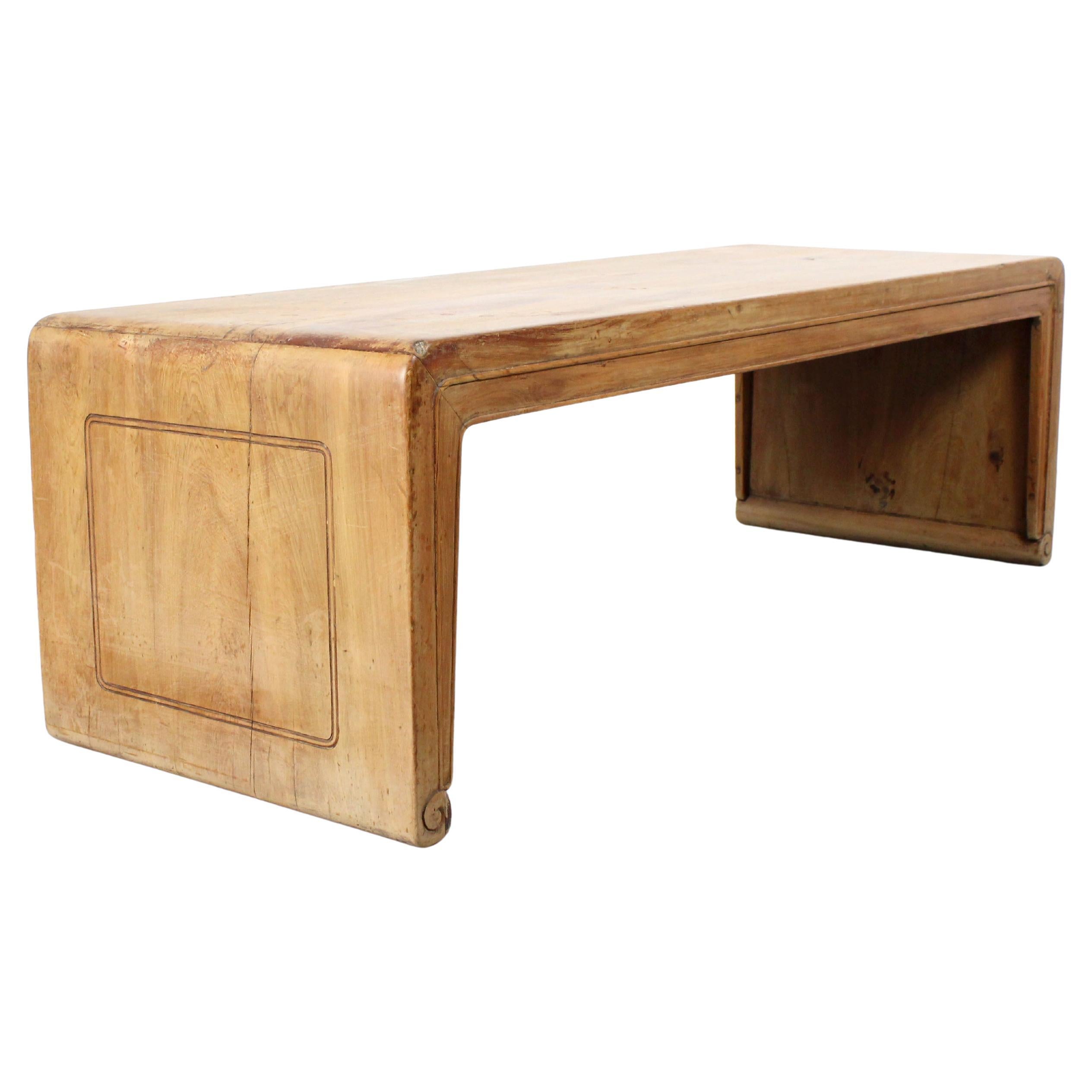 Wooden bench with carved decoration - China - 20th century For Sale
